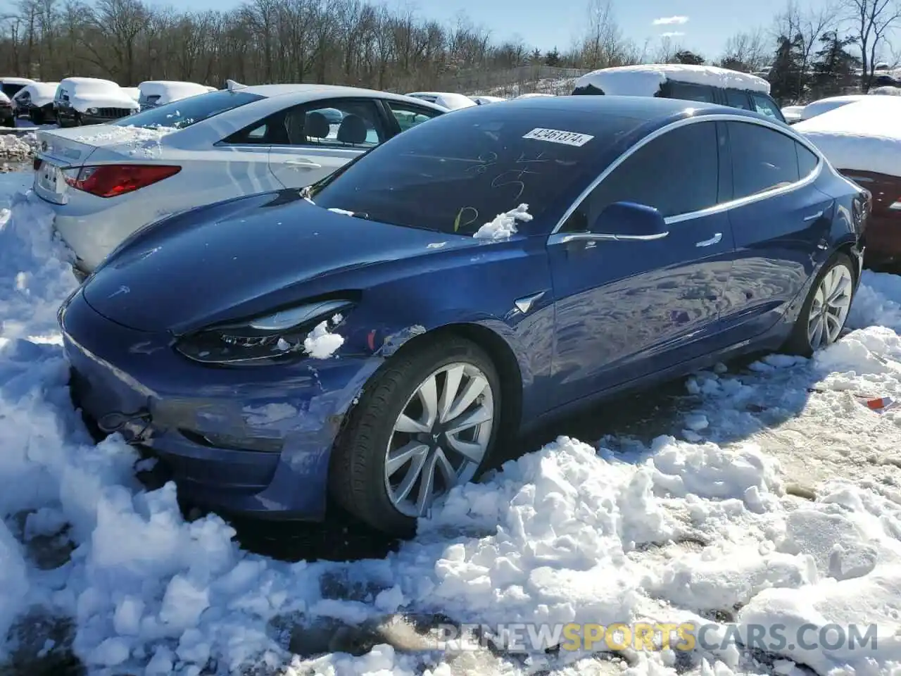 1 Photograph of a damaged car 5YJ3E1EB0LF712237 TESLA MODEL 3 2020