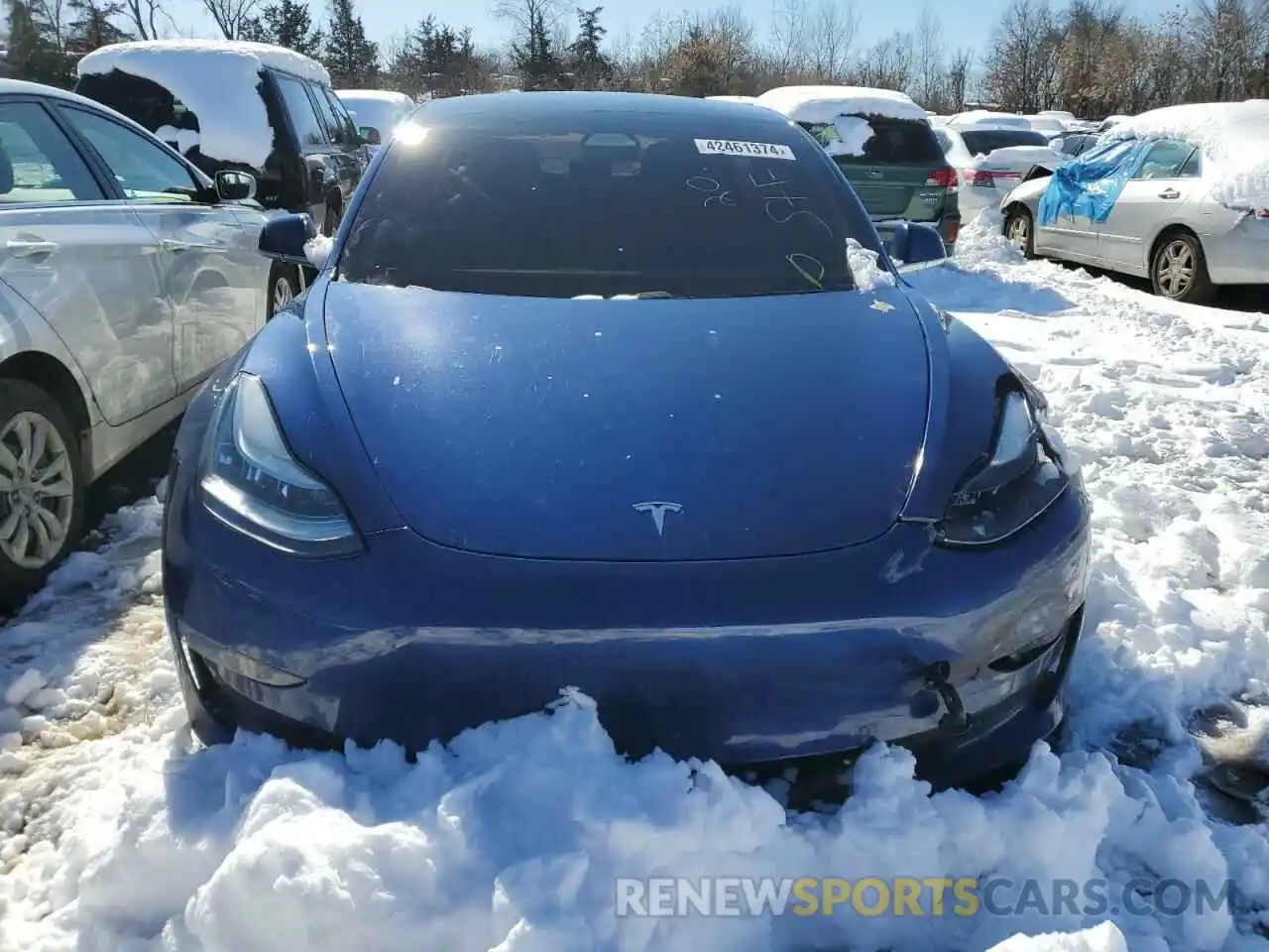 5 Photograph of a damaged car 5YJ3E1EB0LF712237 TESLA MODEL 3 2020