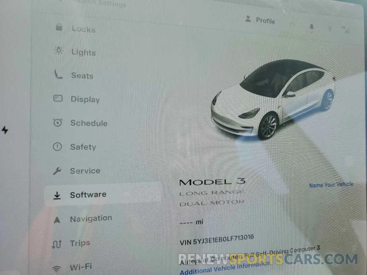9 Photograph of a damaged car 5YJ3E1EB0LF713016 TESLA MODEL 3 2020