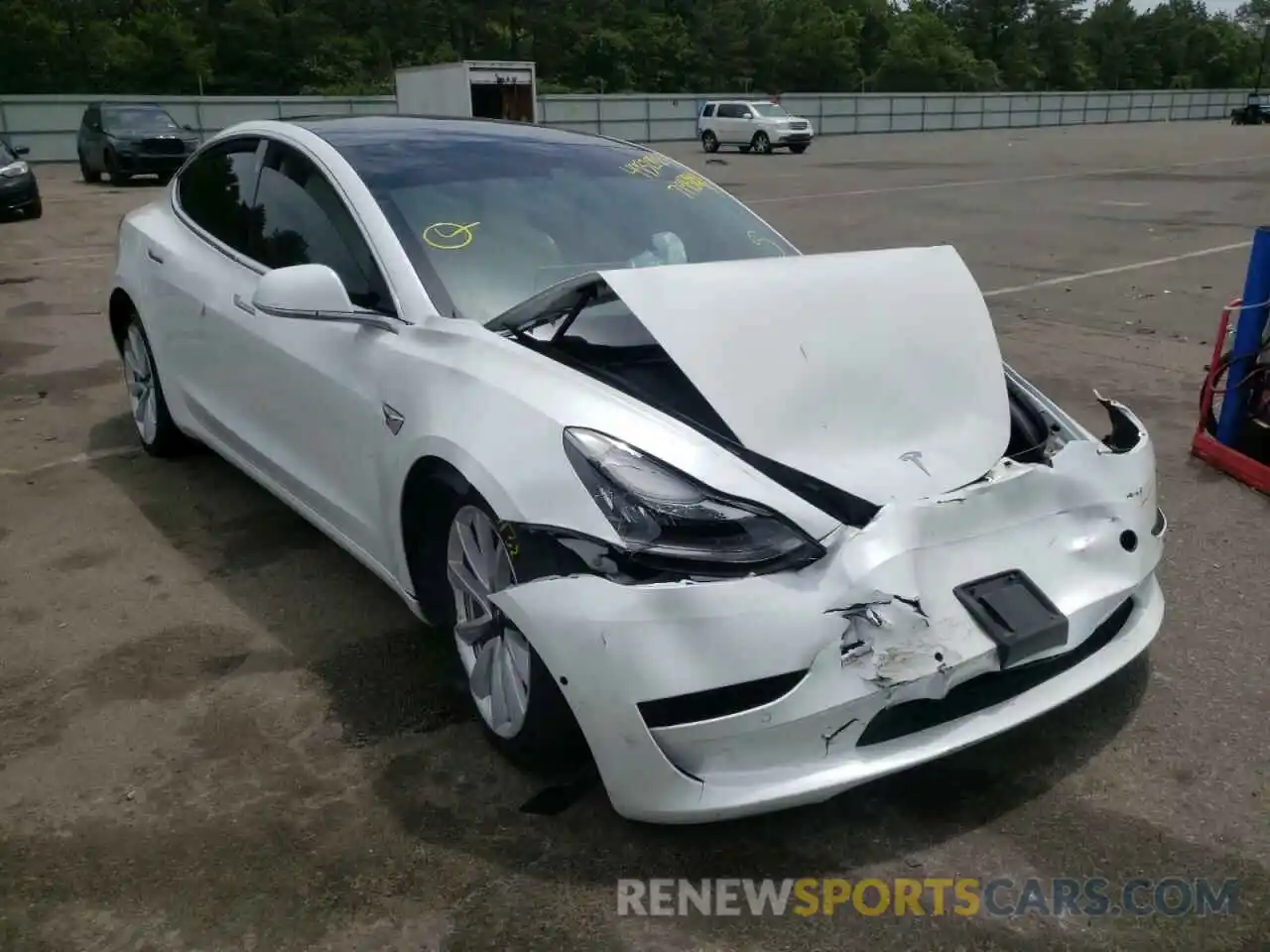 1 Photograph of a damaged car 5YJ3E1EB0LF719849 TESLA MODEL 3 2020