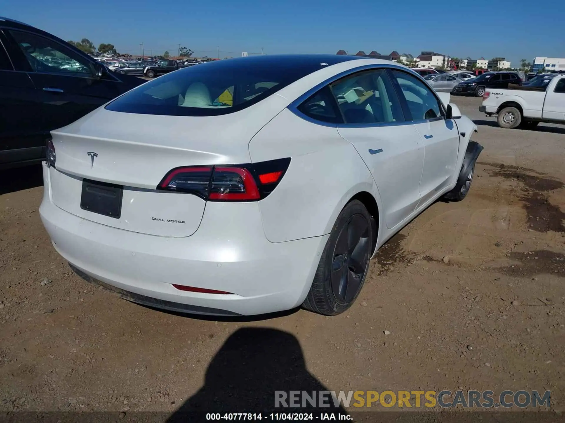 4 Photograph of a damaged car 5YJ3E1EB0LF720144 TESLA MODEL 3 2020