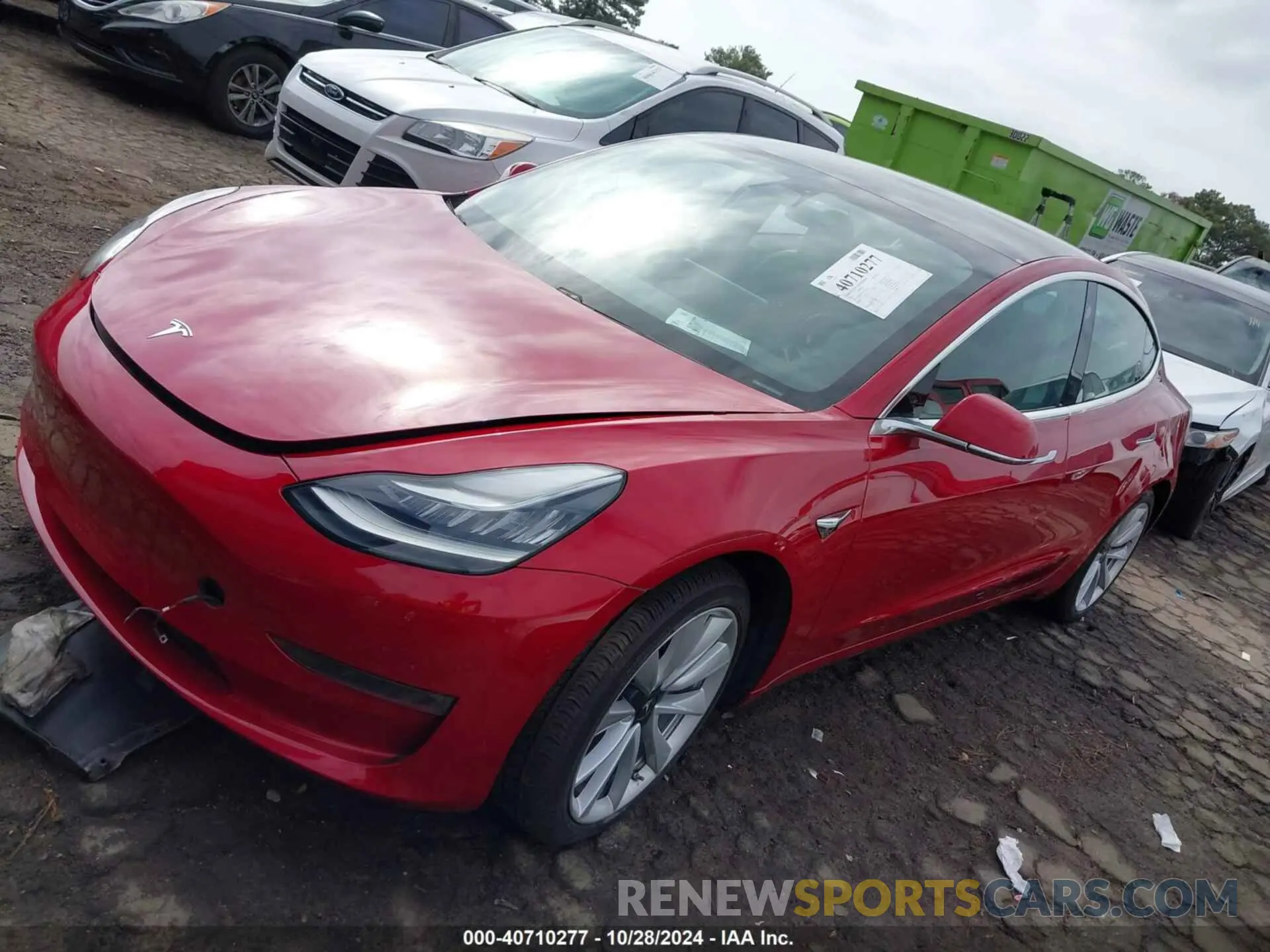 2 Photograph of a damaged car 5YJ3E1EB0LF735632 TESLA MODEL 3 2020