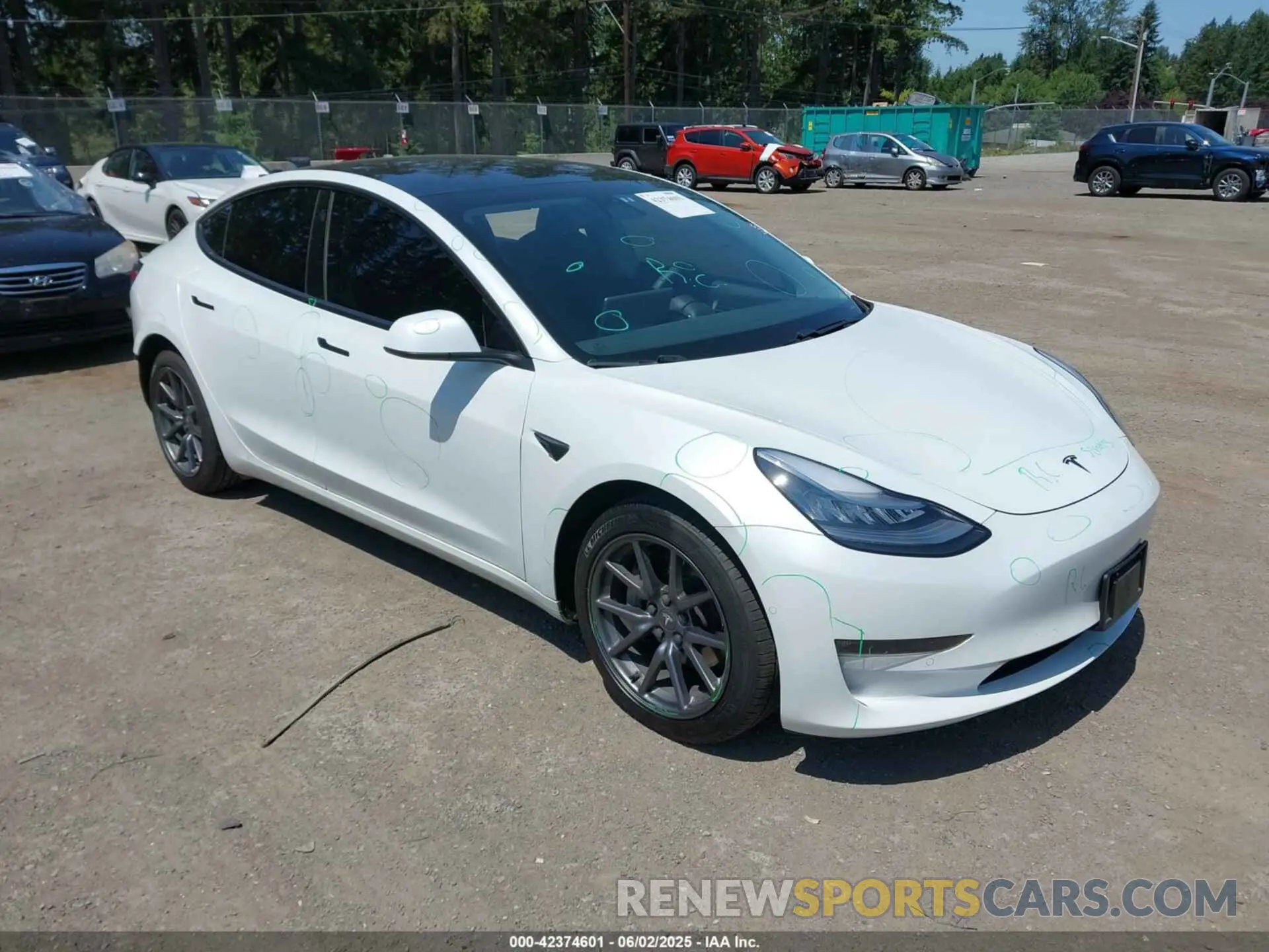 1 Photograph of a damaged car 5YJ3E1EB0LF741639 TESLA MODEL 3 2020