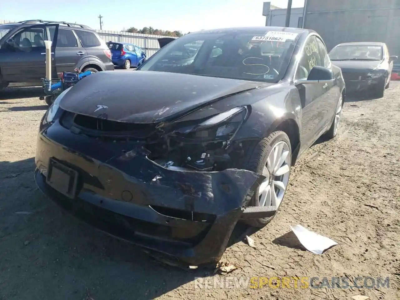 9 Photograph of a damaged car 5YJ3E1EB0LF783034 TESLA MODEL 3 2020