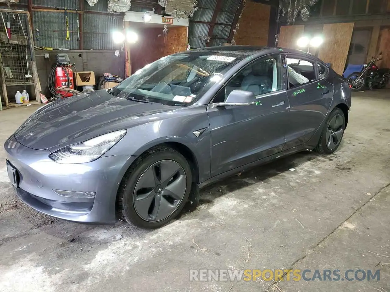 1 Photograph of a damaged car 5YJ3E1EB0LF793577 TESLA MODEL 3 2020