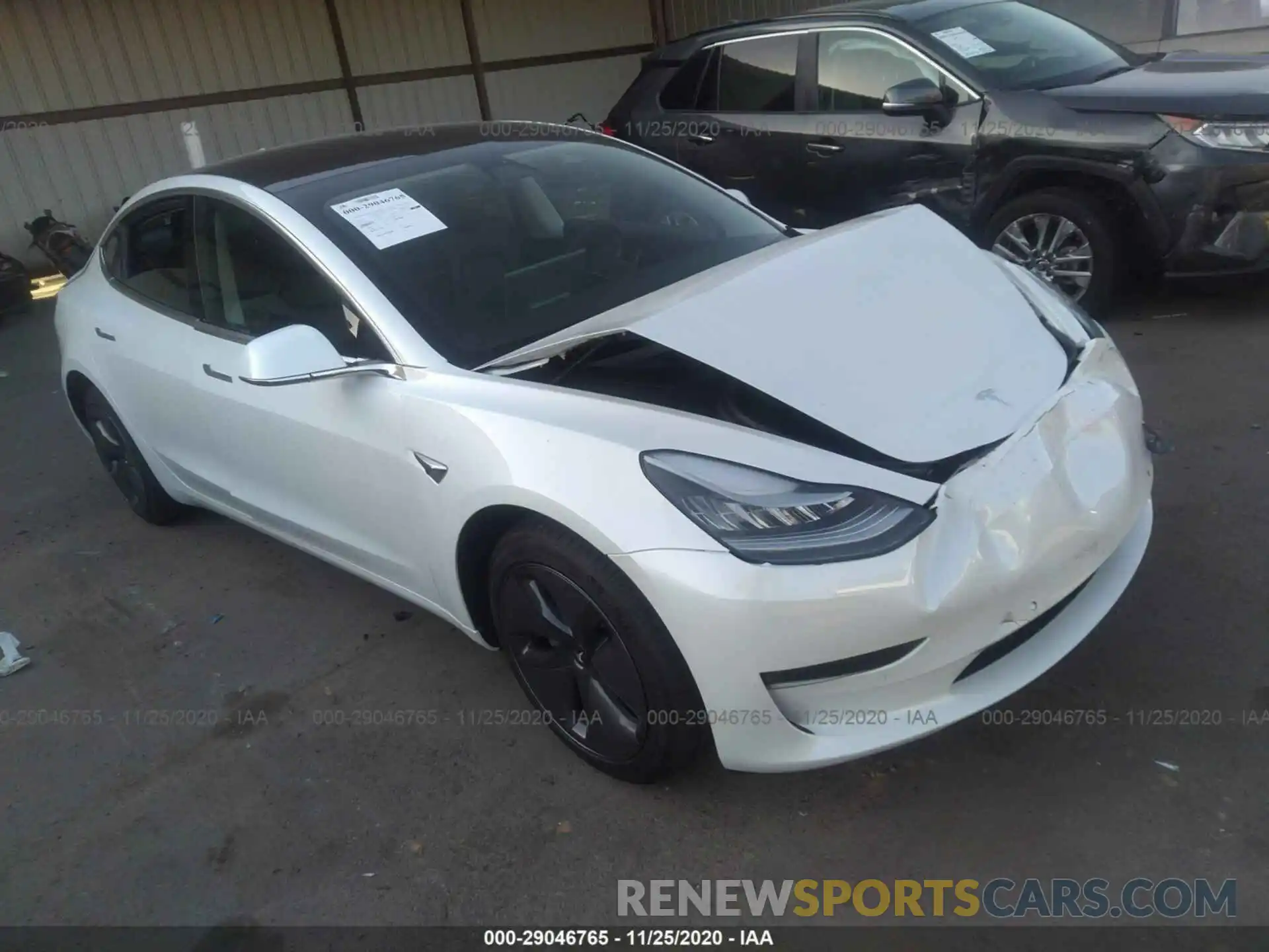 1 Photograph of a damaged car 5YJ3E1EB0LF795250 TESLA MODEL 3 2020