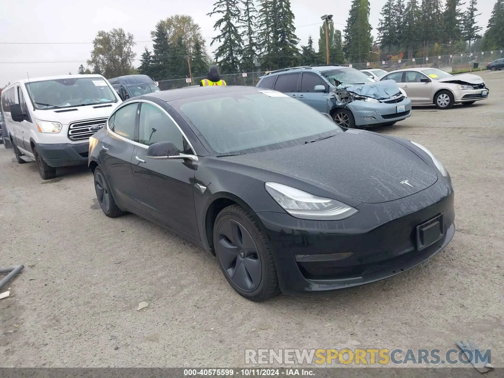1 Photograph of a damaged car 5YJ3E1EB1LF599978 TESLA MODEL 3 2020