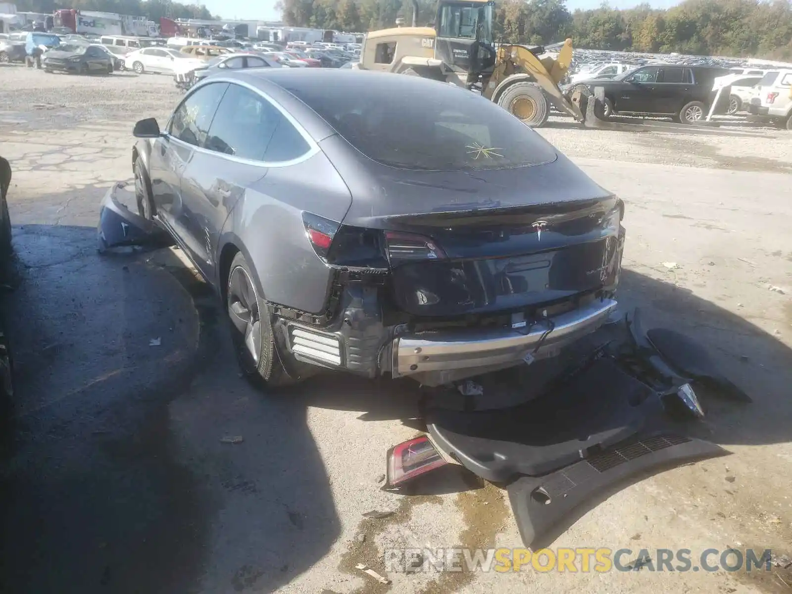 3 Photograph of a damaged car 5YJ3E1EB1LF616617 TESLA MODEL 3 2020