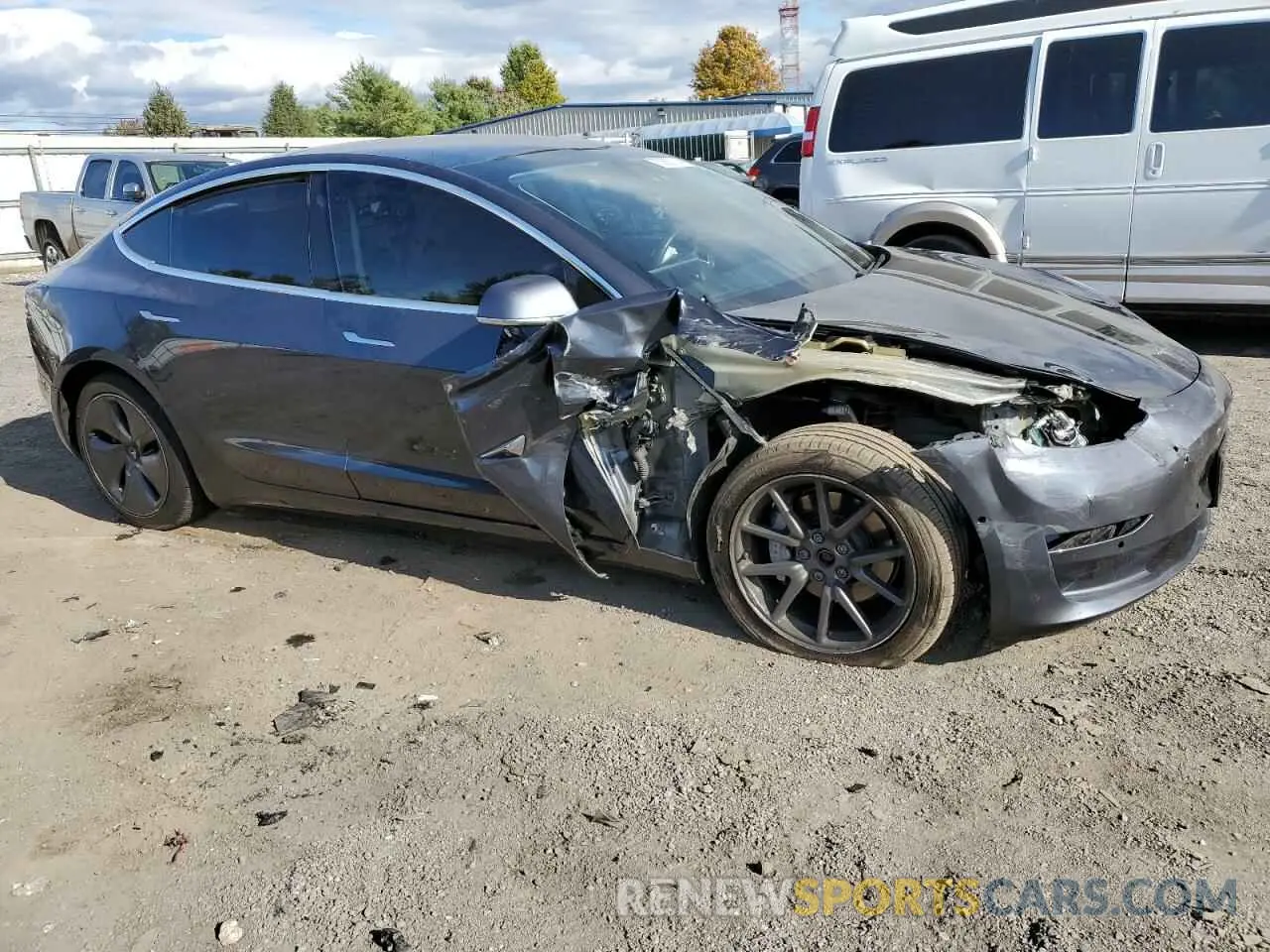 4 Photograph of a damaged car 5YJ3E1EB1LF616830 TESLA MODEL 3 2020
