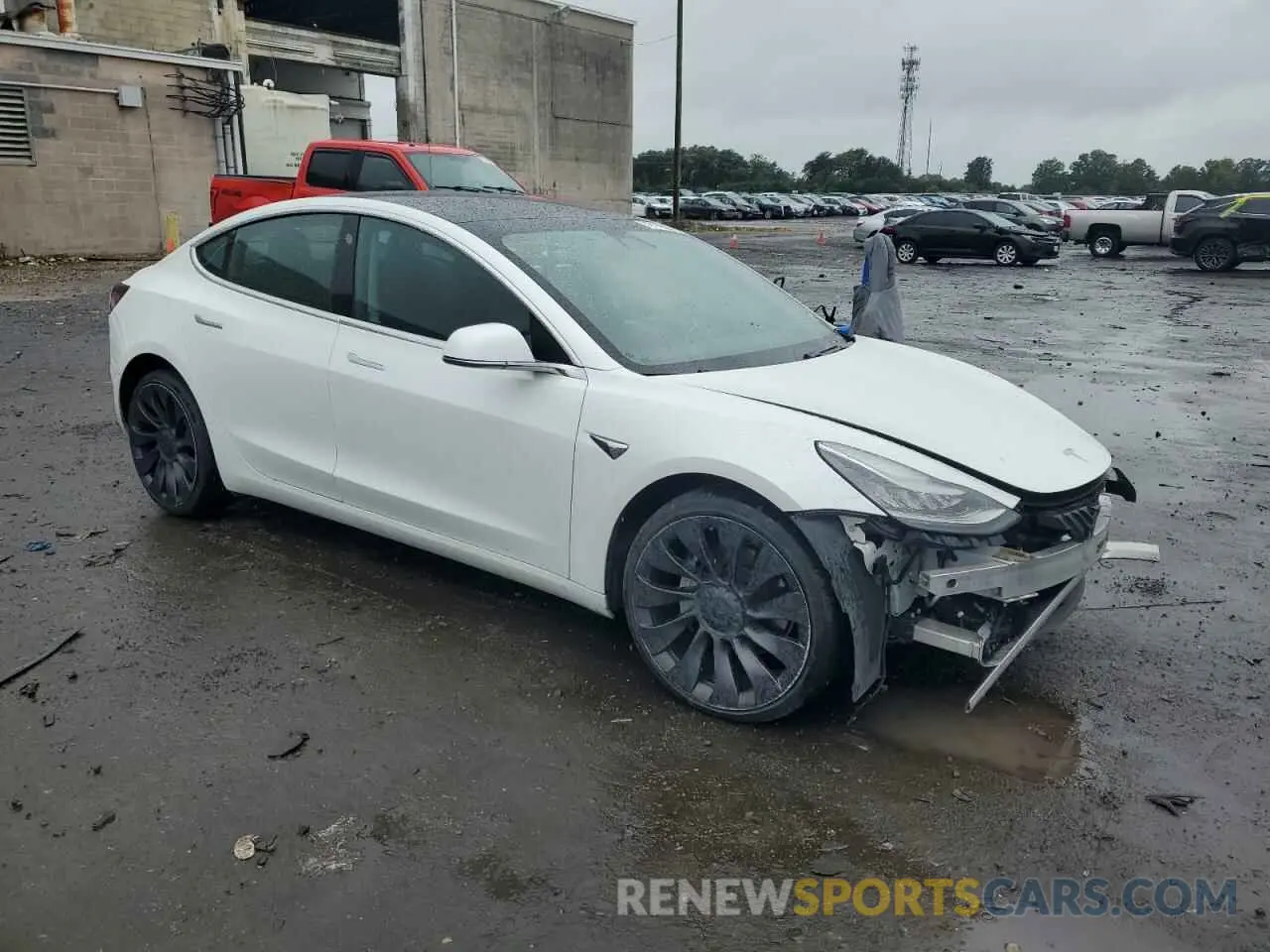 4 Photograph of a damaged car 5YJ3E1EB1LF617833 TESLA MODEL 3 2020