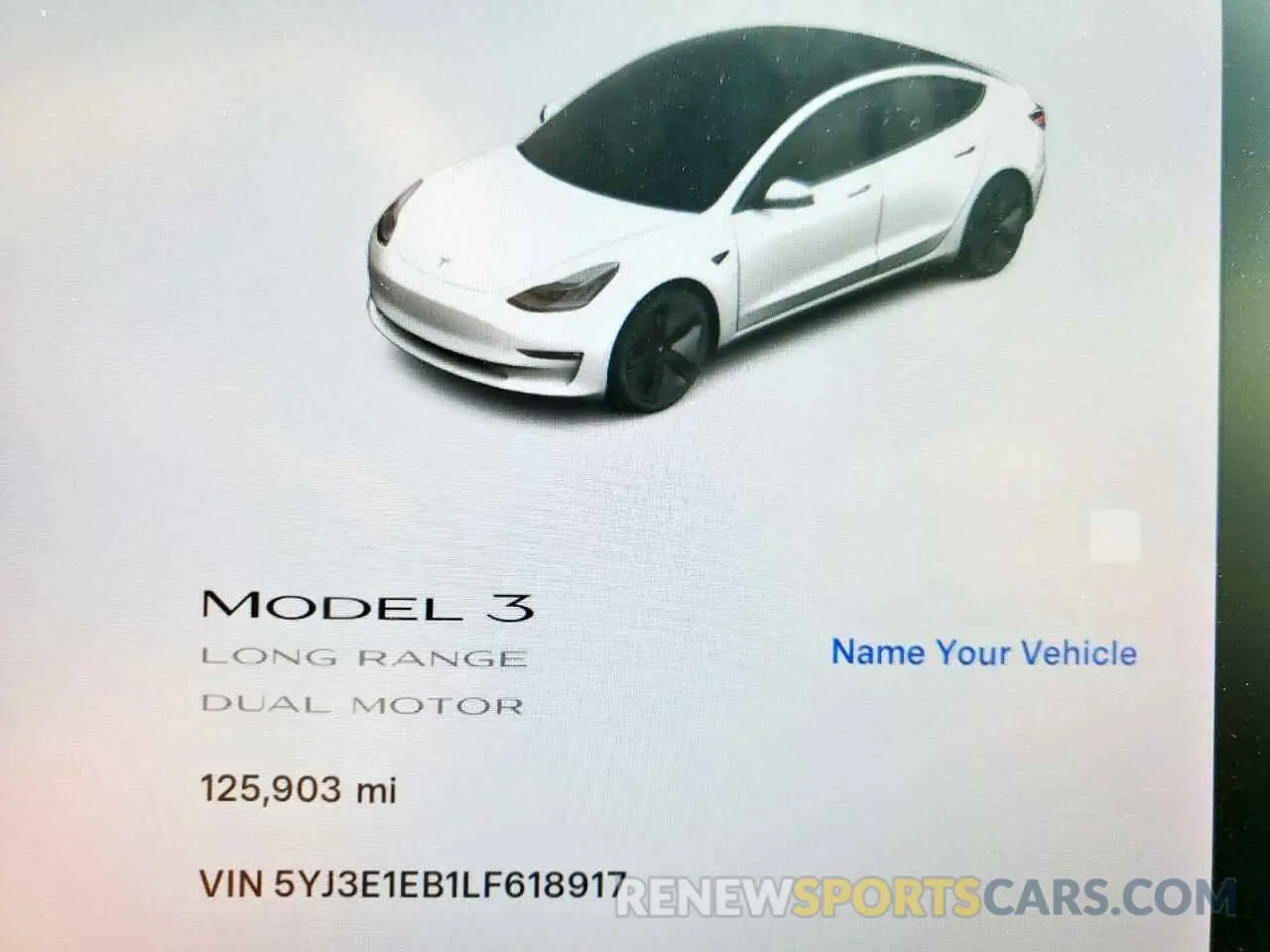 9 Photograph of a damaged car 5YJ3E1EB1LF618917 TESLA MODEL 3 2020