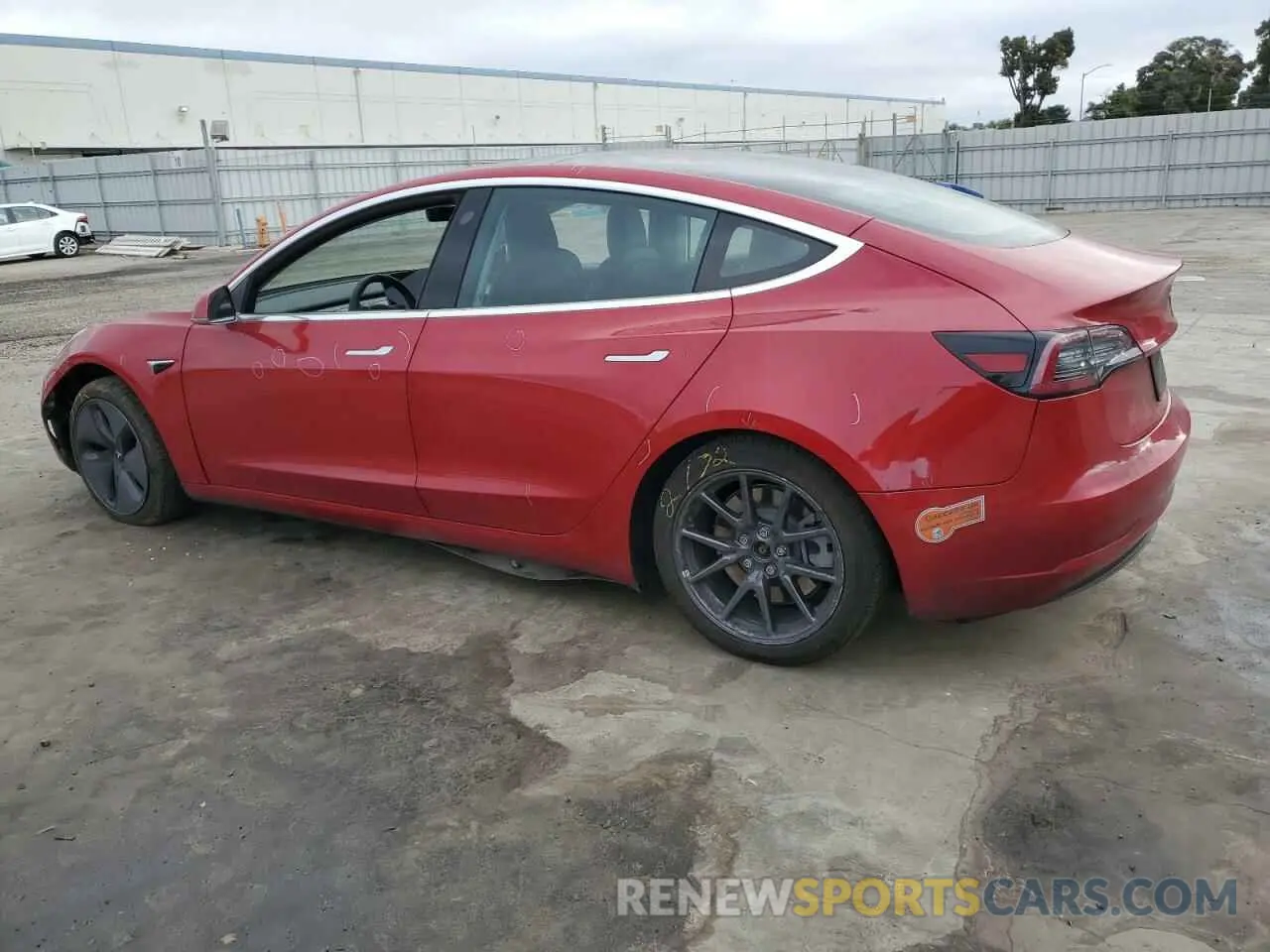 2 Photograph of a damaged car 5YJ3E1EB1LF635992 TESLA MODEL 3 2020