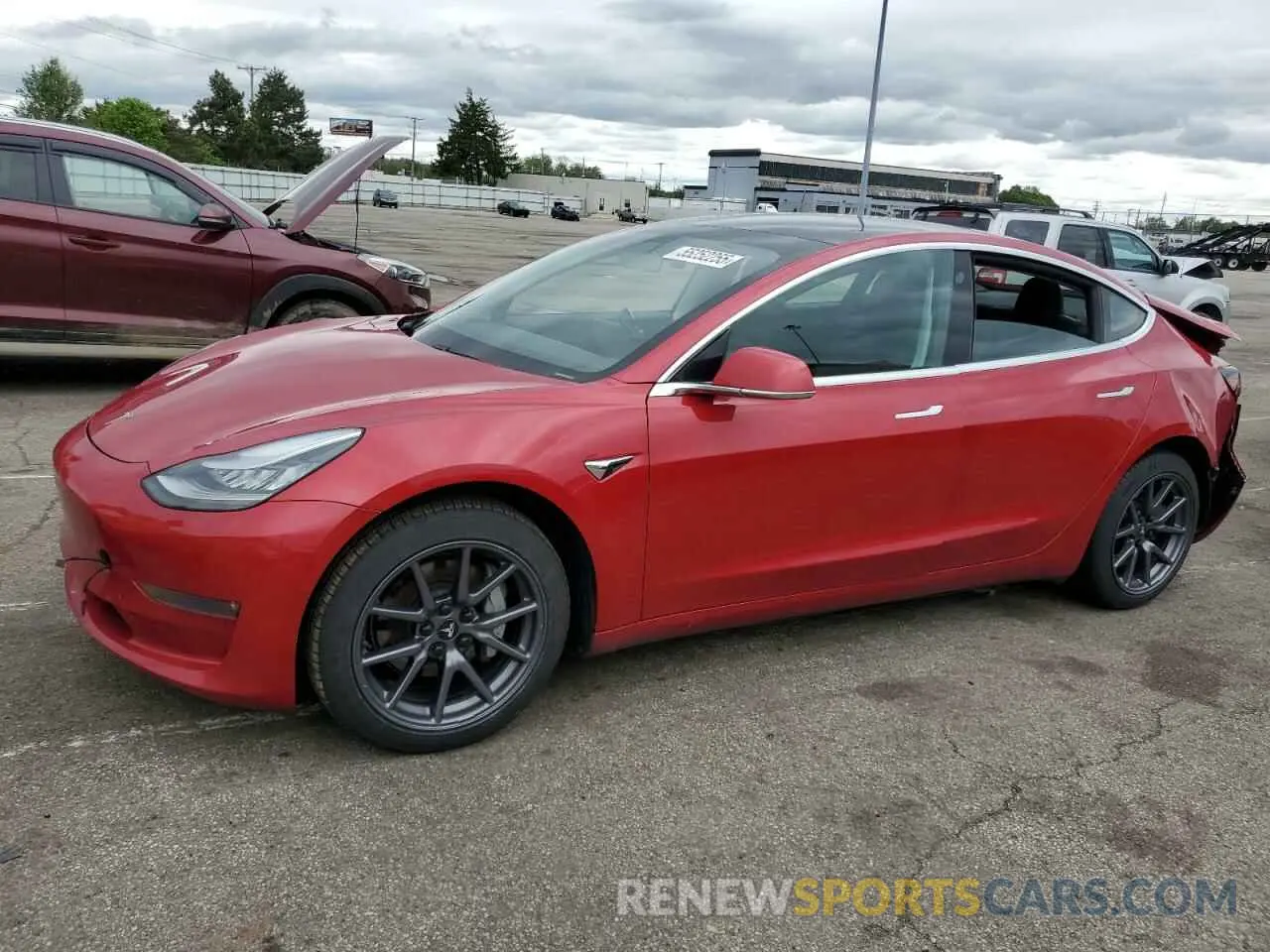 1 Photograph of a damaged car 5YJ3E1EB1LF636902 TESLA MODEL 3 2020