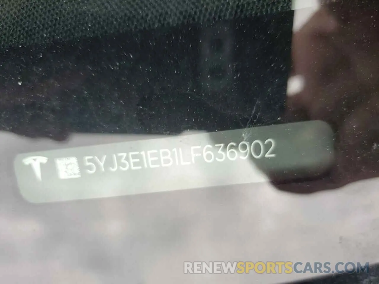 12 Photograph of a damaged car 5YJ3E1EB1LF636902 TESLA MODEL 3 2020
