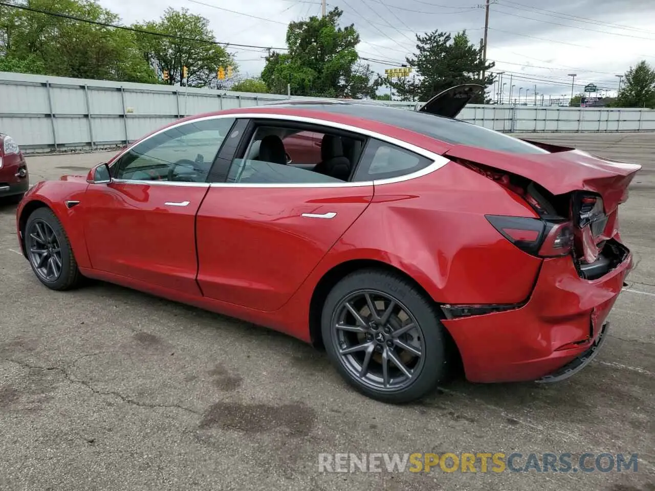 2 Photograph of a damaged car 5YJ3E1EB1LF636902 TESLA MODEL 3 2020