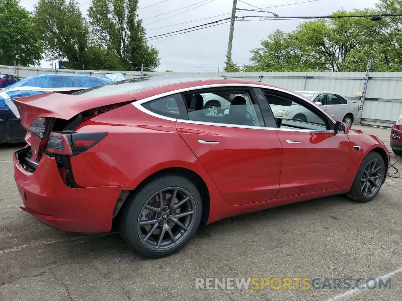 3 Photograph of a damaged car 5YJ3E1EB1LF636902 TESLA MODEL 3 2020
