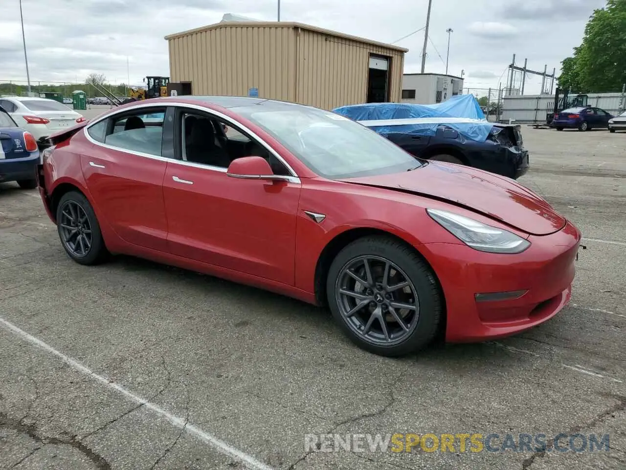4 Photograph of a damaged car 5YJ3E1EB1LF636902 TESLA MODEL 3 2020