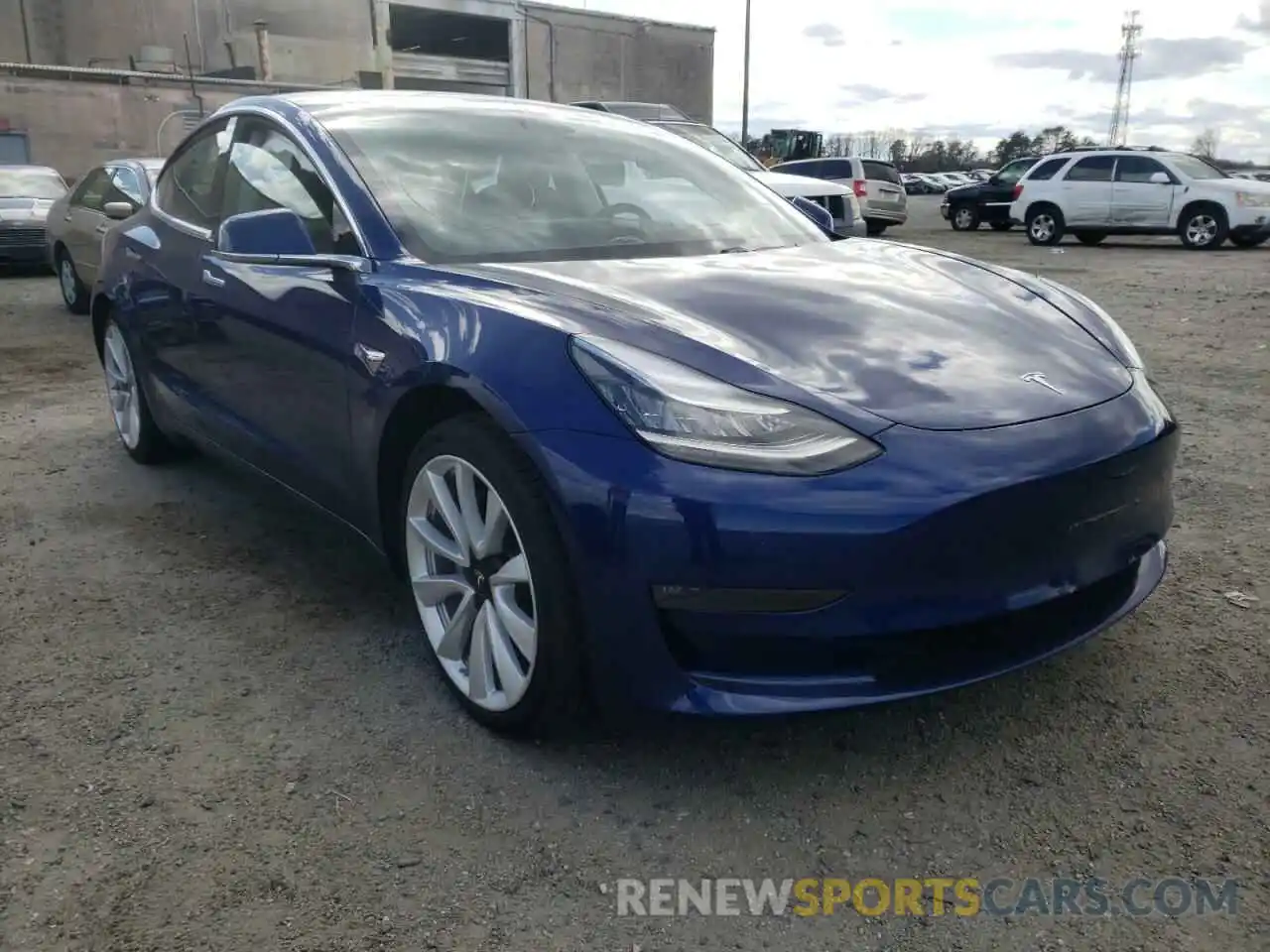 1 Photograph of a damaged car 5YJ3E1EB1LF638357 TESLA MODEL 3 2020