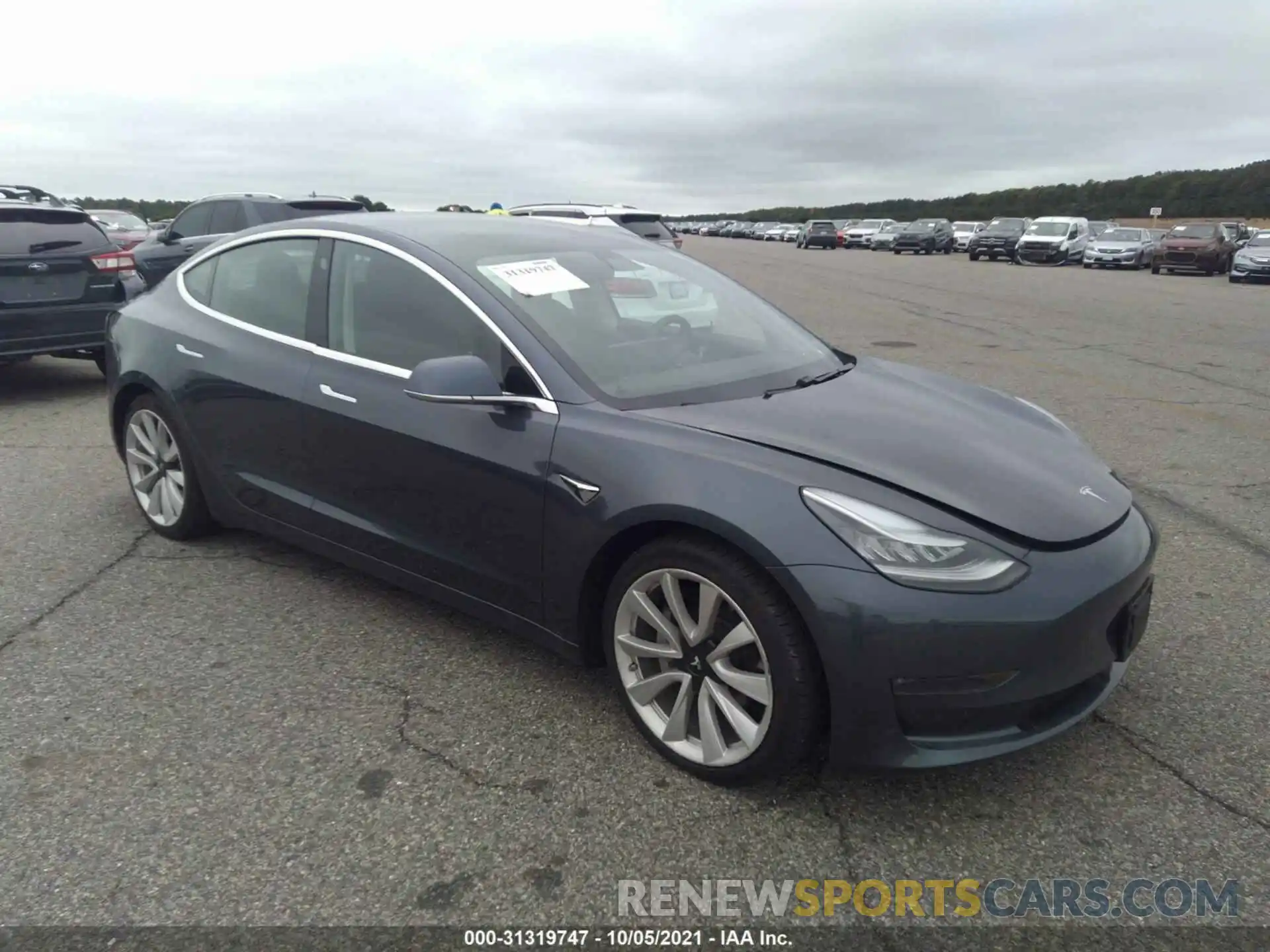 1 Photograph of a damaged car 5YJ3E1EB1LF647916 TESLA MODEL 3 2020