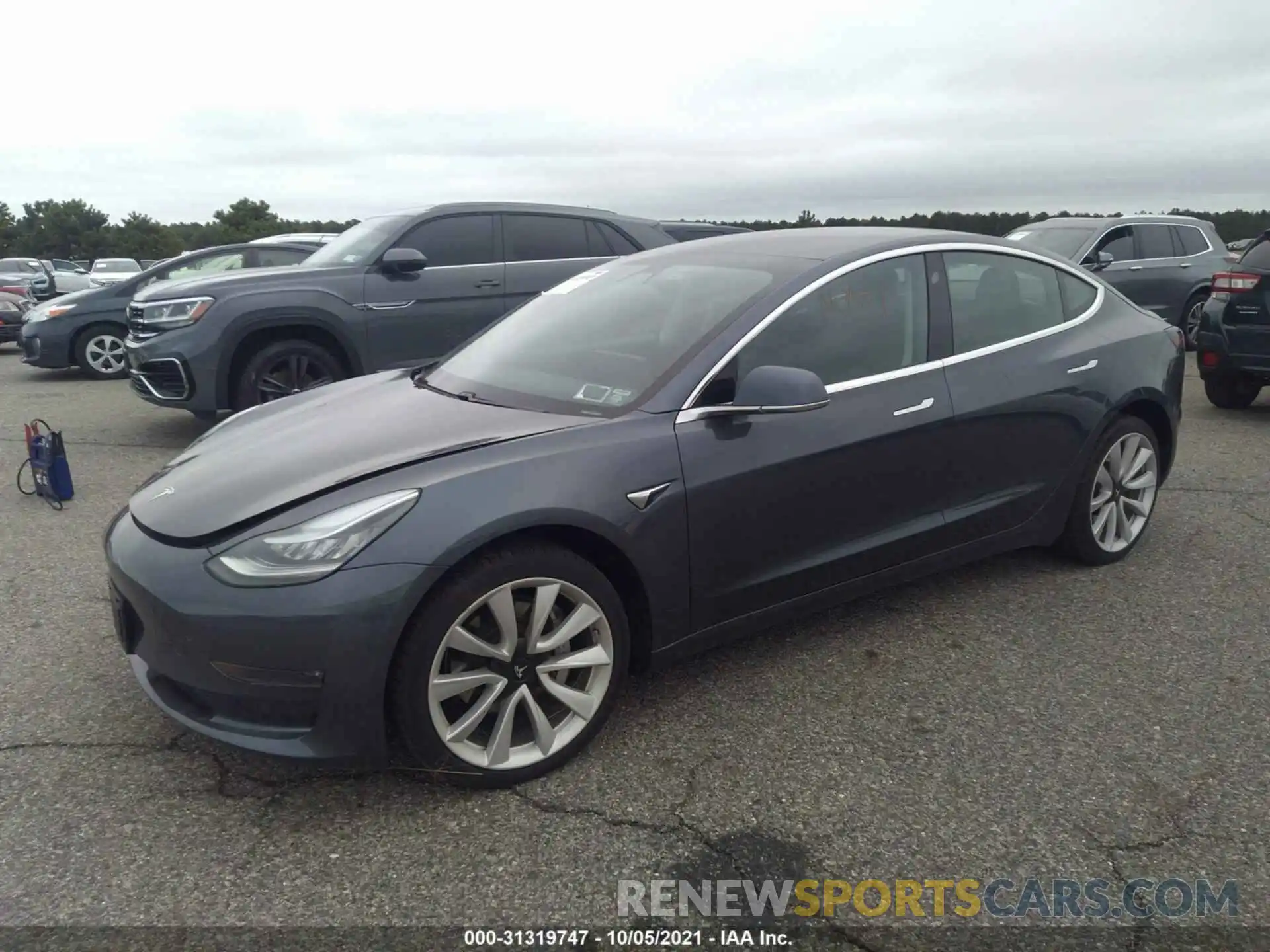 2 Photograph of a damaged car 5YJ3E1EB1LF647916 TESLA MODEL 3 2020