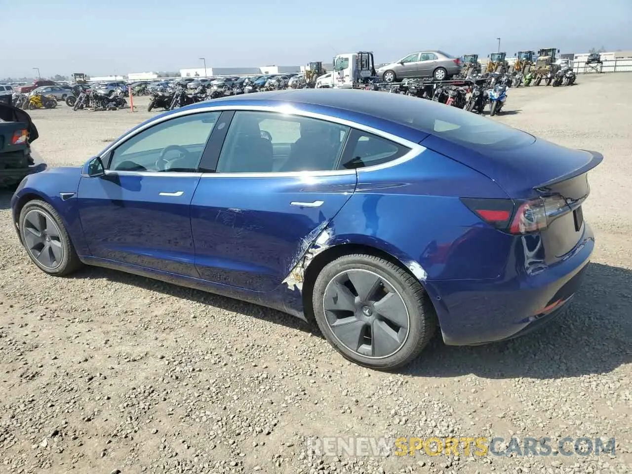 2 Photograph of a damaged car 5YJ3E1EB1LF650007 TESLA MODEL 3 2020