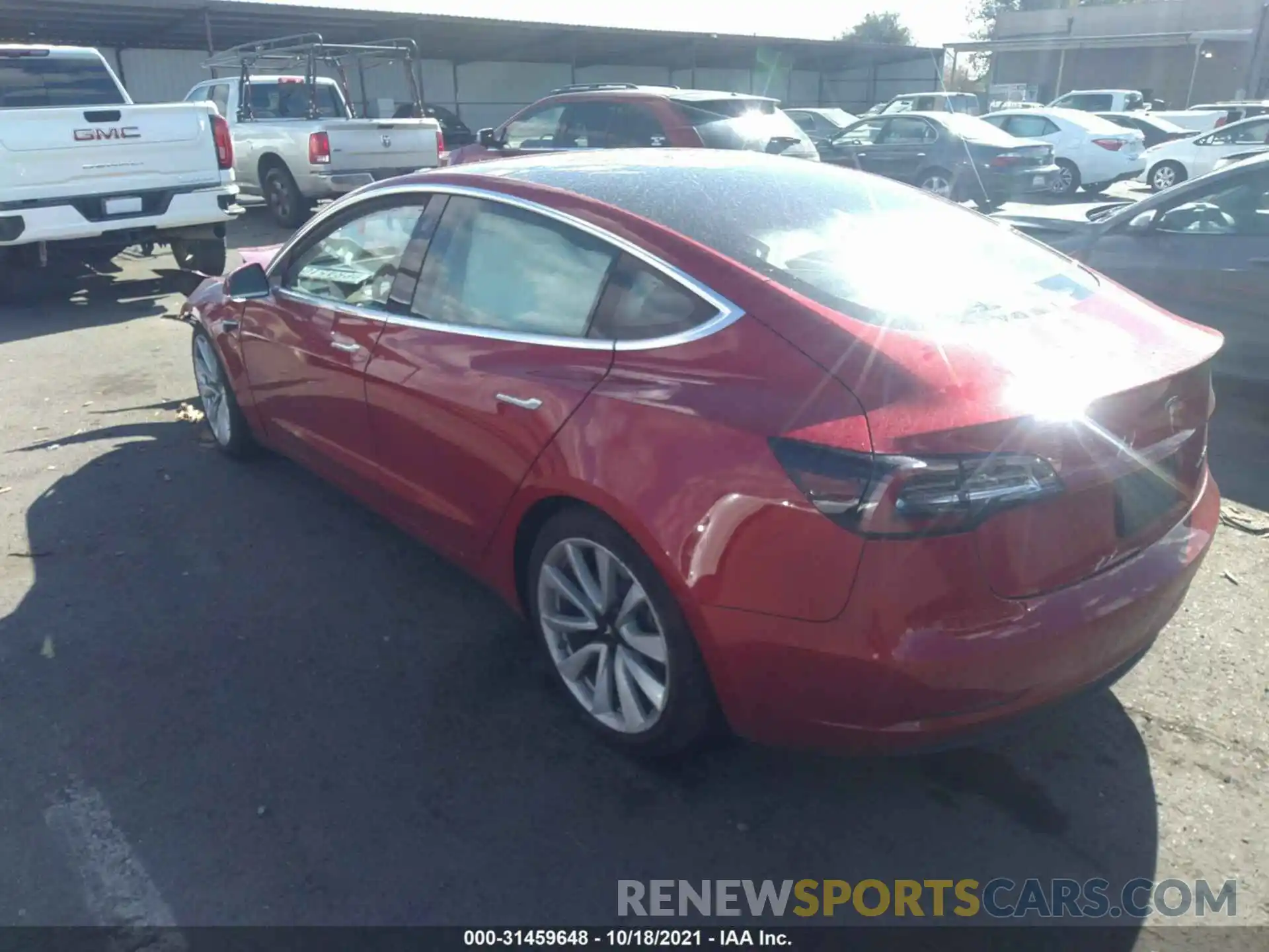 3 Photograph of a damaged car 5YJ3E1EB1LF651271 TESLA MODEL 3 2020