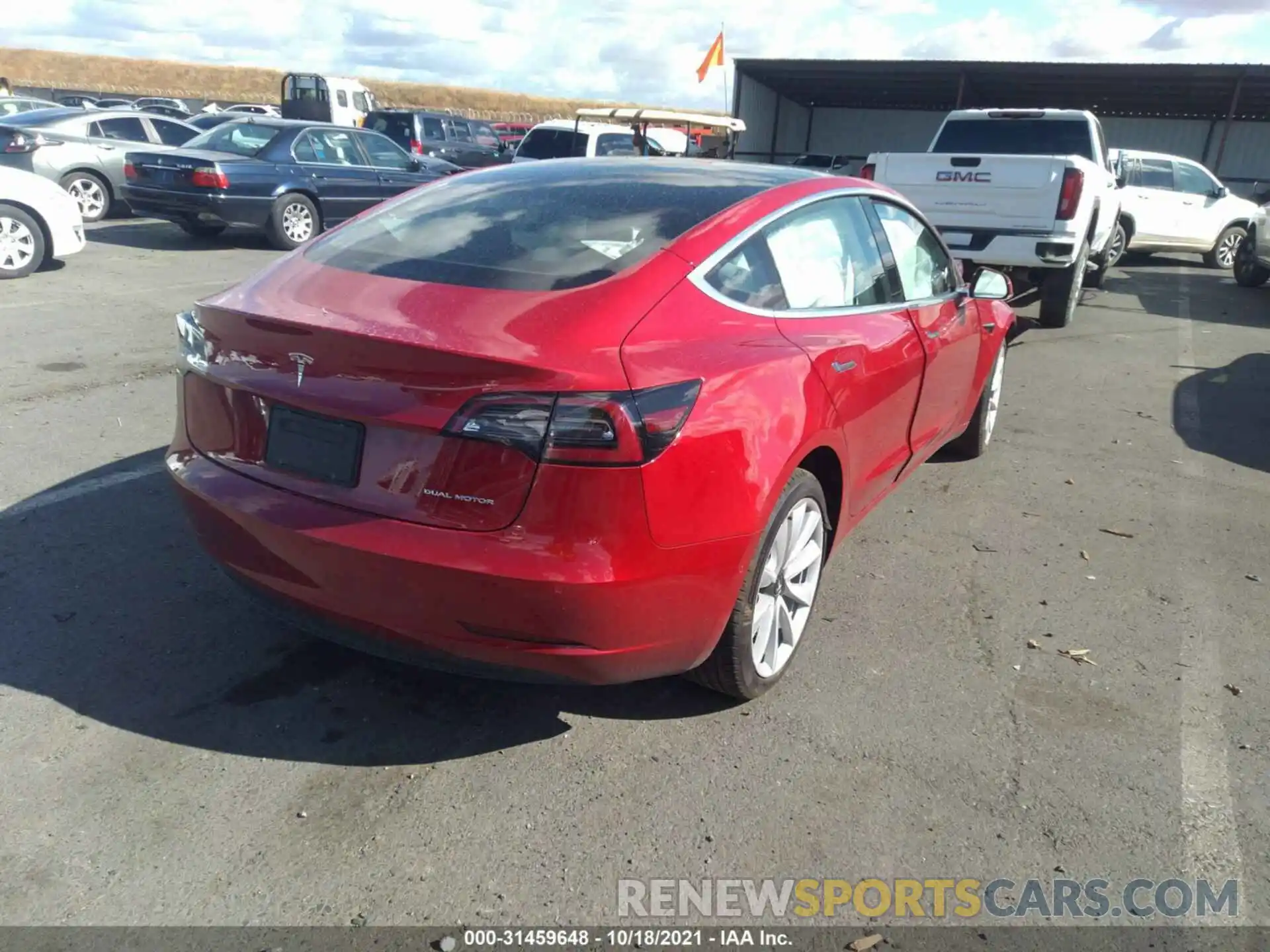 4 Photograph of a damaged car 5YJ3E1EB1LF651271 TESLA MODEL 3 2020