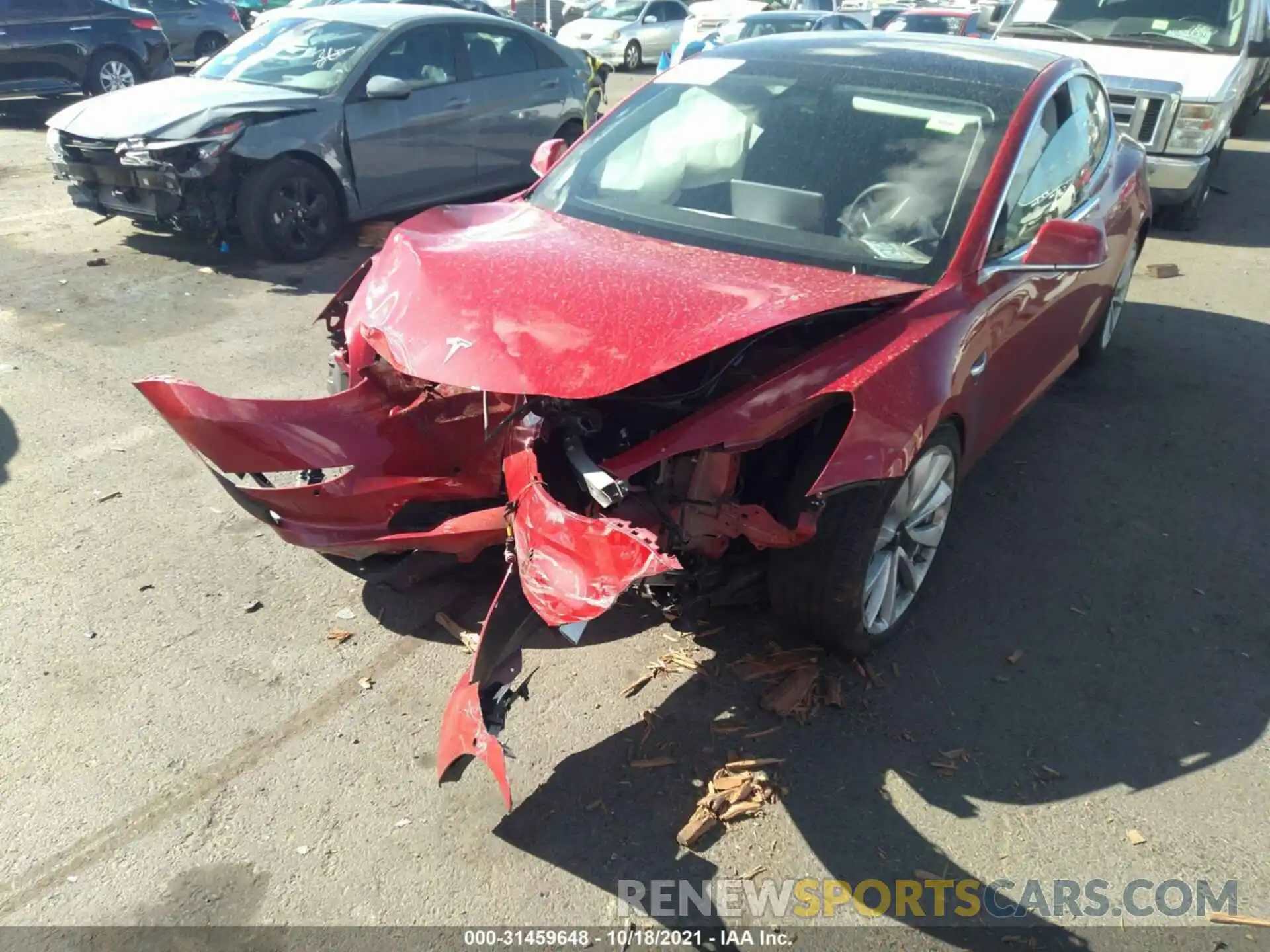 6 Photograph of a damaged car 5YJ3E1EB1LF651271 TESLA MODEL 3 2020