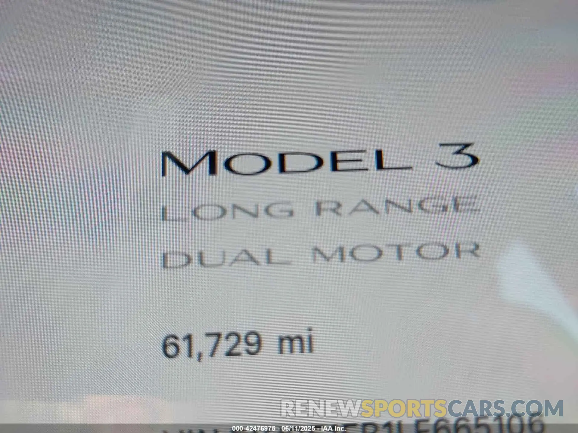 7 Photograph of a damaged car 5YJ3E1EB1LF665106 TESLA MODEL 3 2020