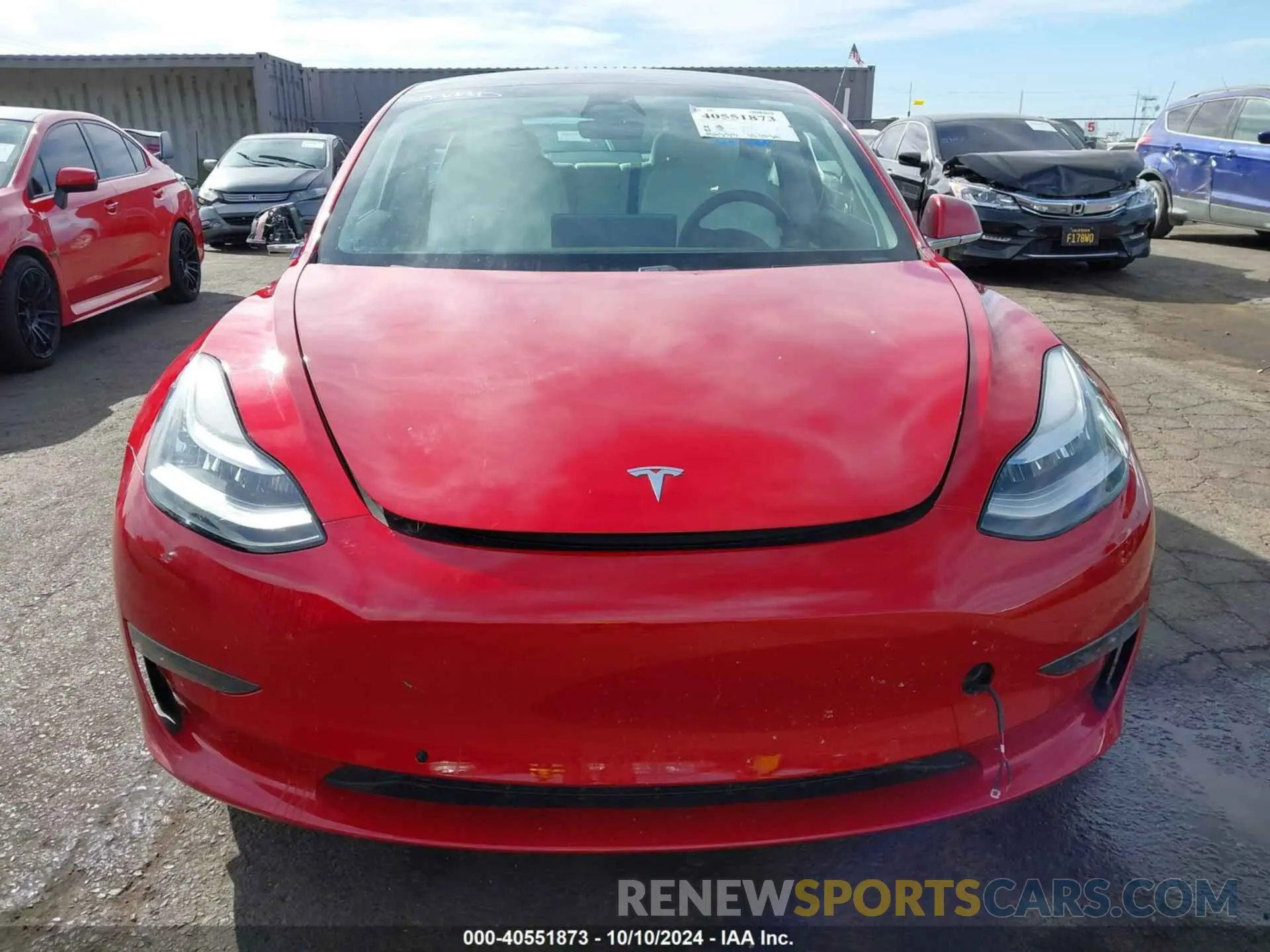 12 Photograph of a damaged car 5YJ3E1EB1LF668197 TESLA MODEL 3 2020