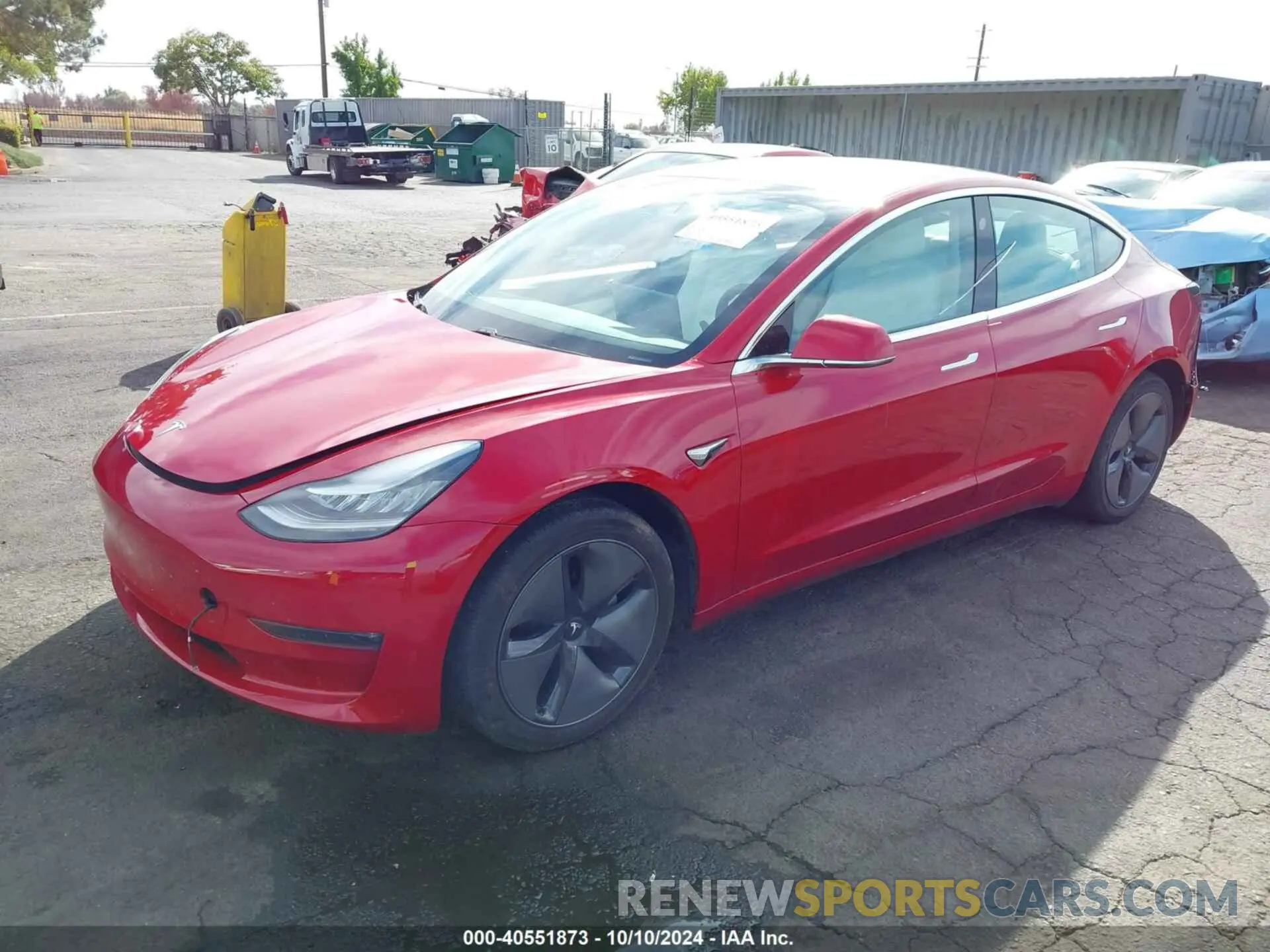 2 Photograph of a damaged car 5YJ3E1EB1LF668197 TESLA MODEL 3 2020