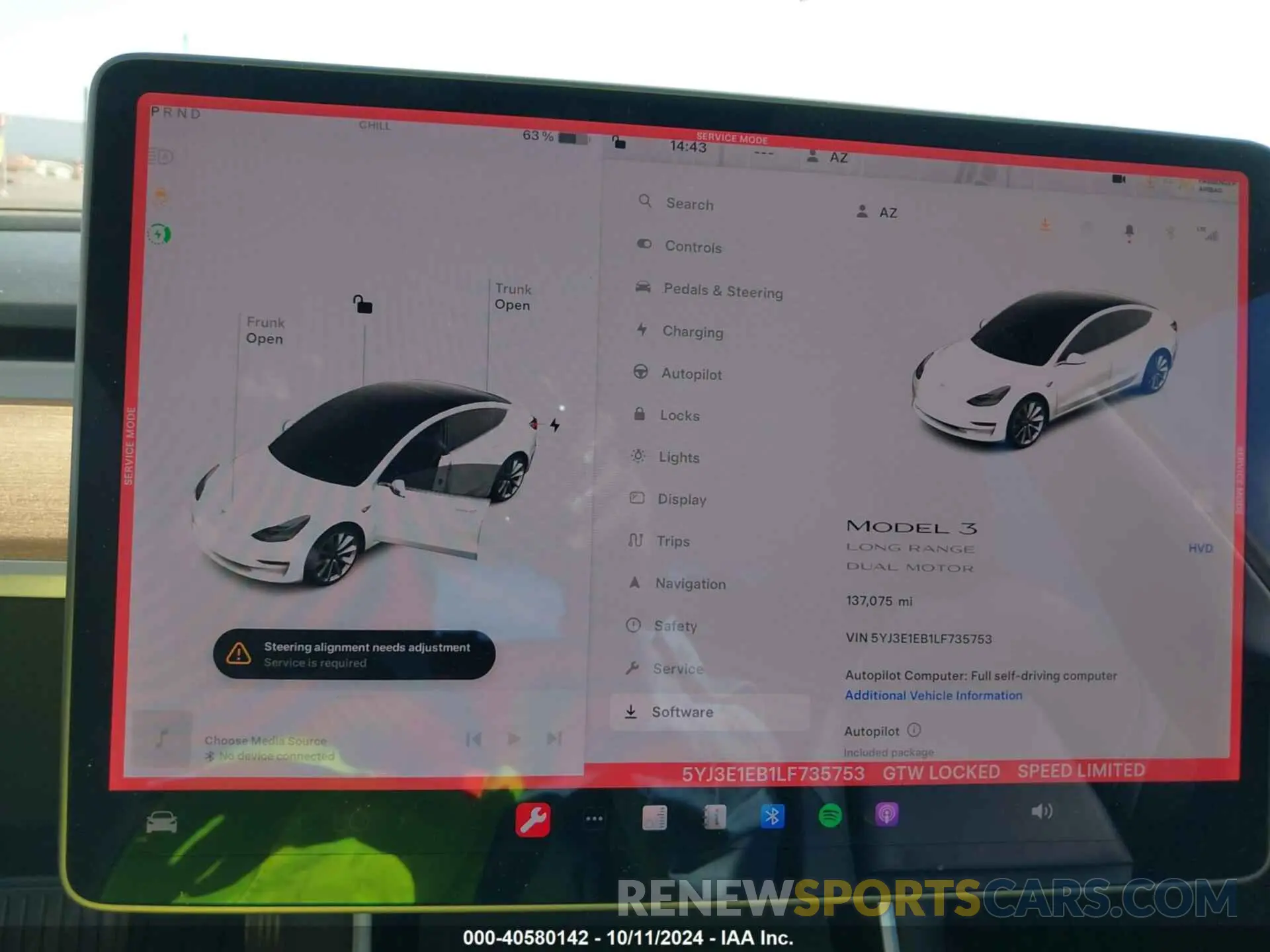 18 Photograph of a damaged car 5YJ3E1EB1LF735753 TESLA MODEL 3 2020