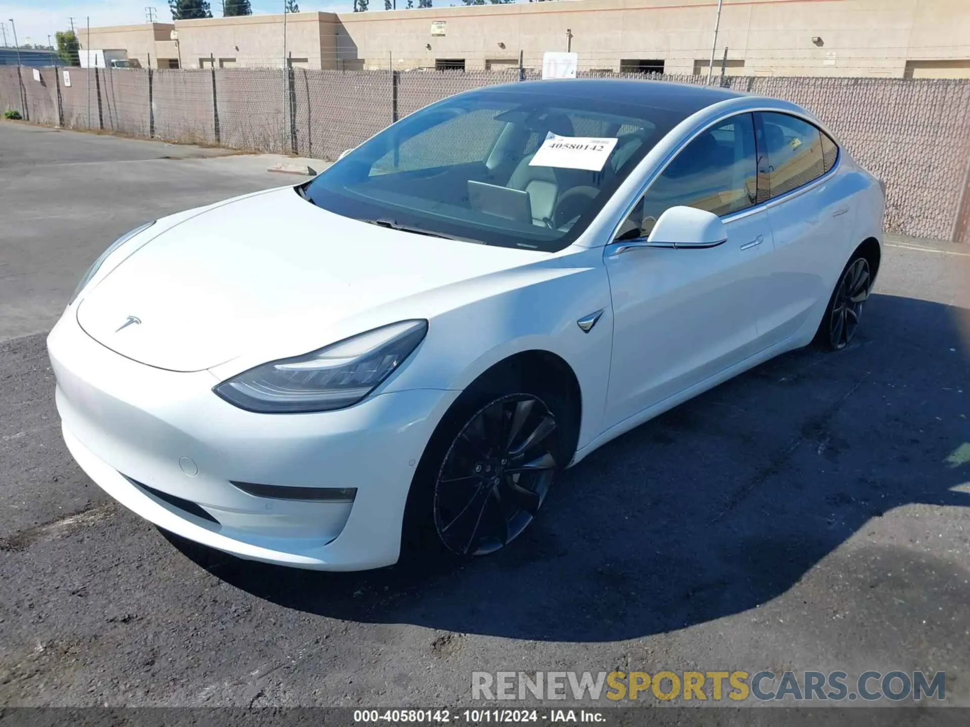 2 Photograph of a damaged car 5YJ3E1EB1LF735753 TESLA MODEL 3 2020
