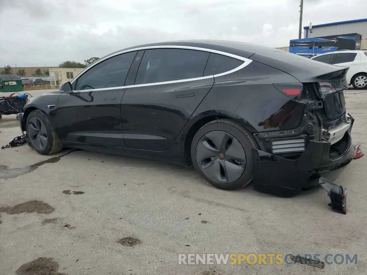 2 Photograph of a damaged car 5YJ3E1EB1LF735770 TESLA MODEL 3 2020