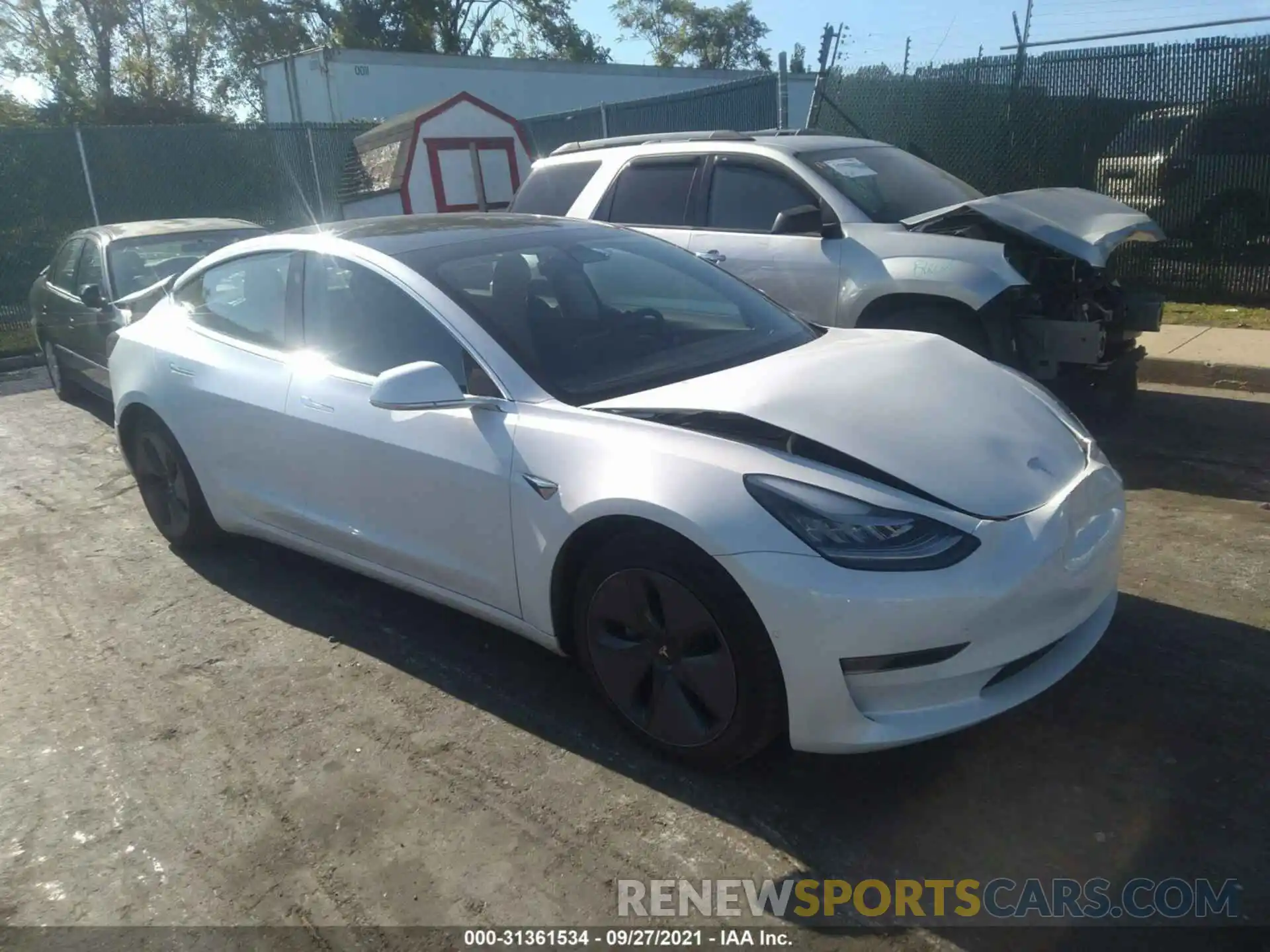 1 Photograph of a damaged car 5YJ3E1EB1LF795130 TESLA MODEL 3 2020