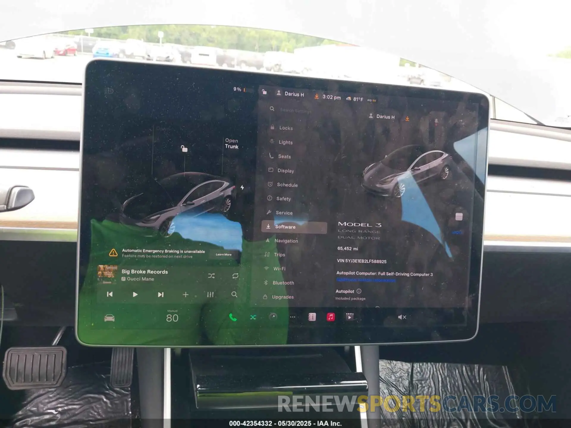 7 Photograph of a damaged car 5YJ3E1EB2LF588925 TESLA MODEL 3 2020