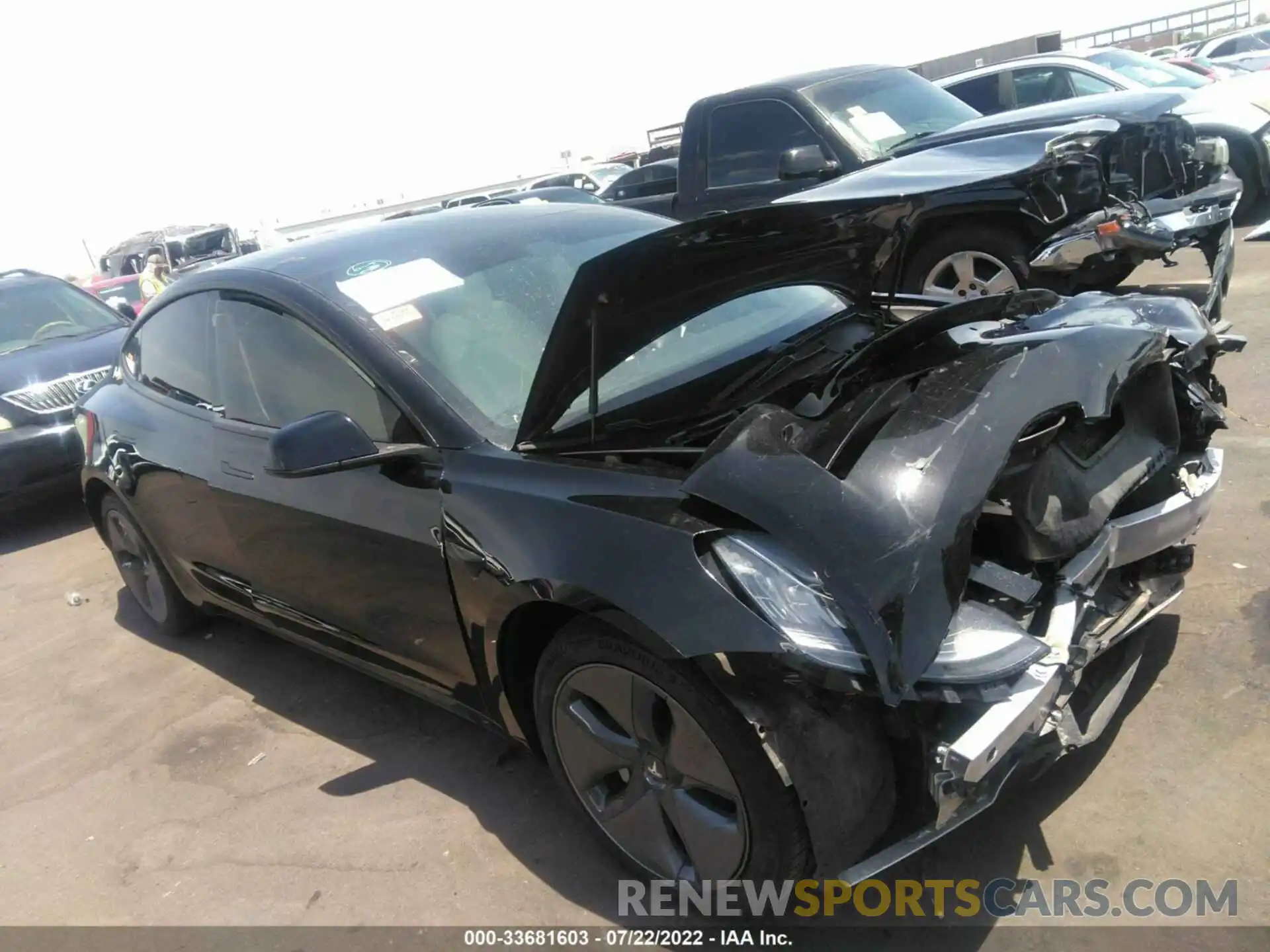 1 Photograph of a damaged car 5YJ3E1EB2LF600989 TESLA MODEL 3 2020