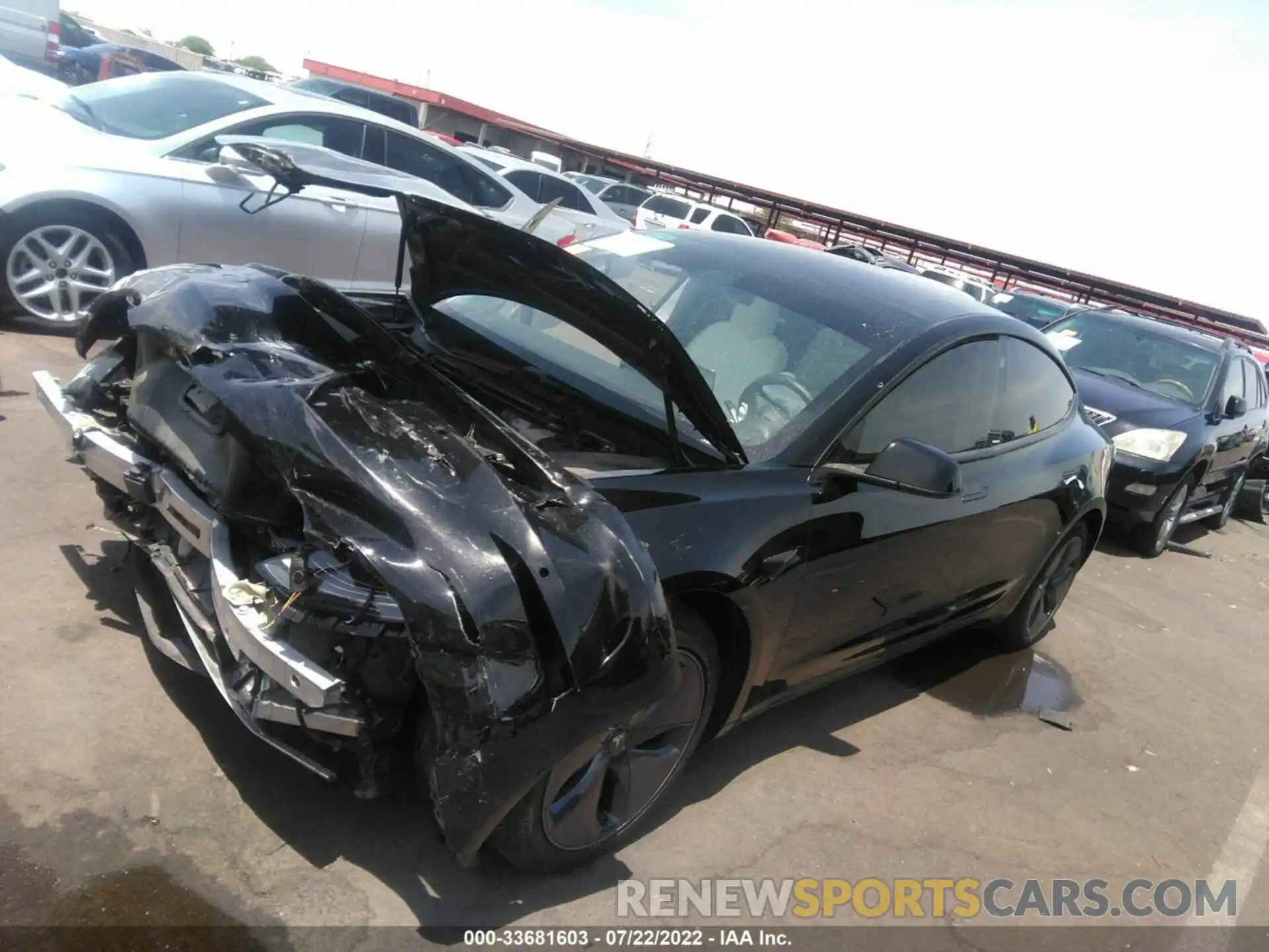 2 Photograph of a damaged car 5YJ3E1EB2LF600989 TESLA MODEL 3 2020