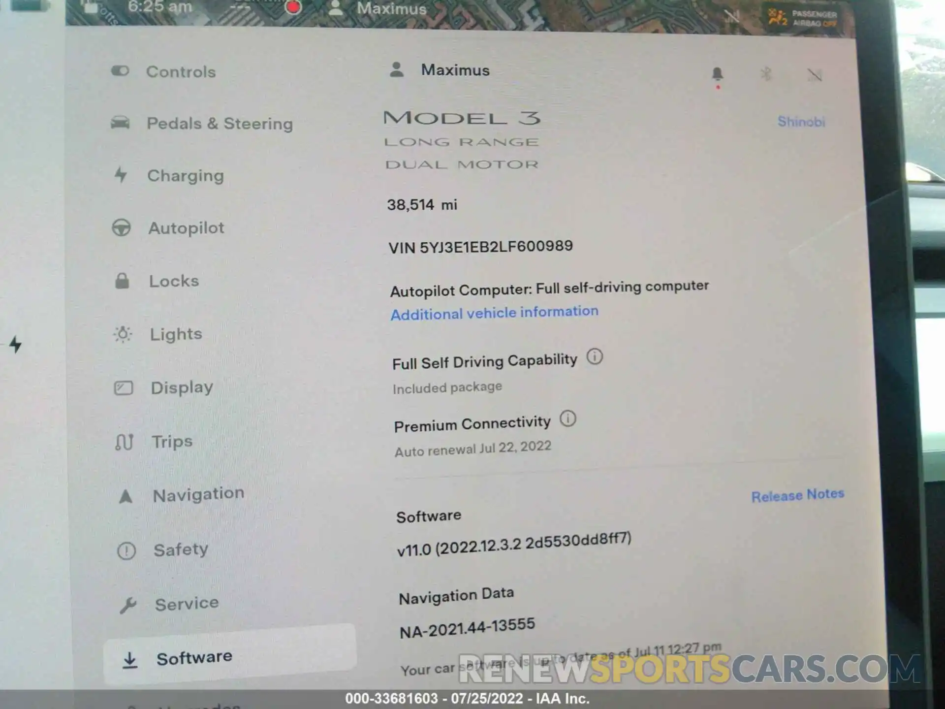 7 Photograph of a damaged car 5YJ3E1EB2LF600989 TESLA MODEL 3 2020