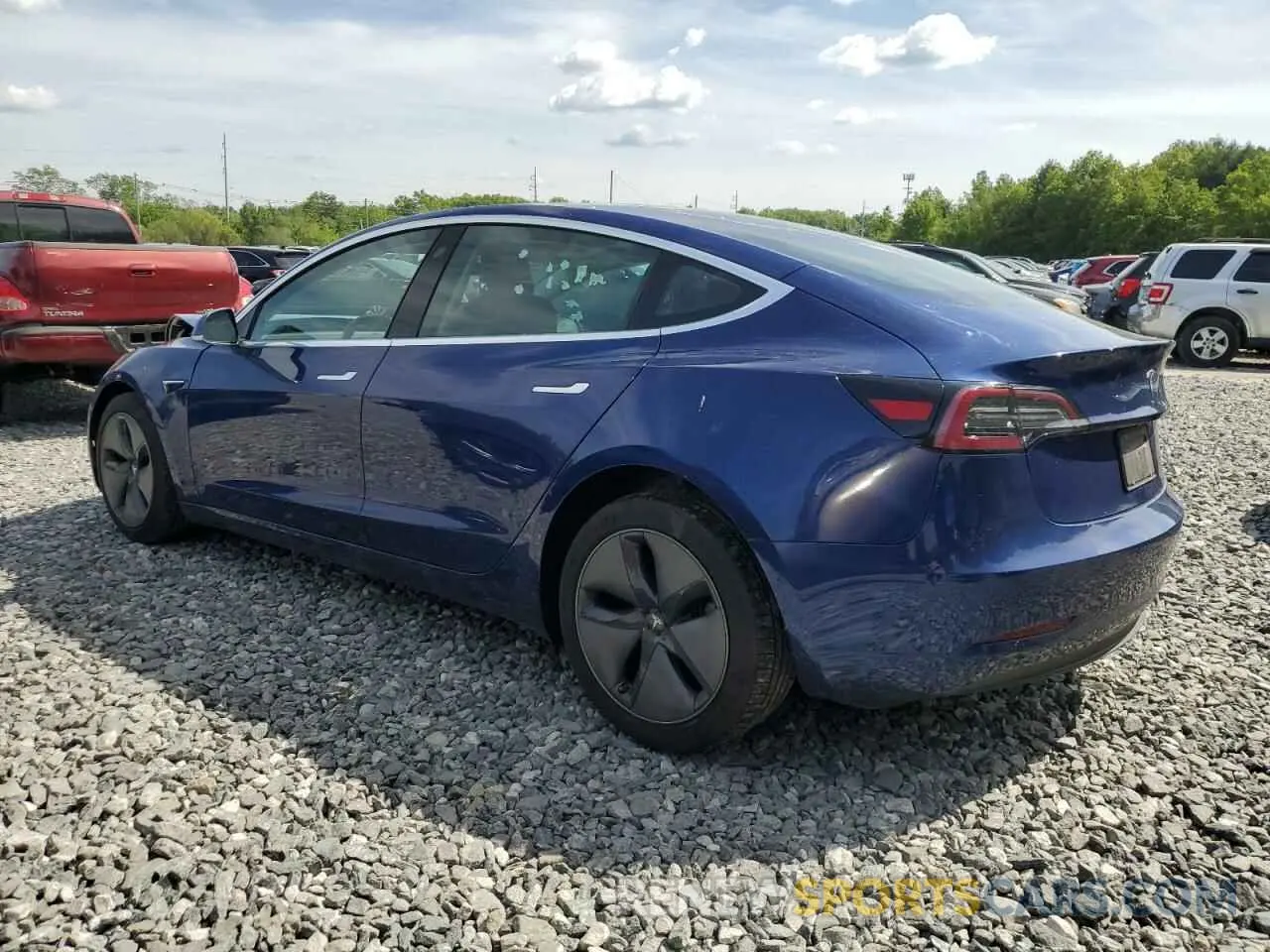 2 Photograph of a damaged car 5YJ3E1EB2LF617579 TESLA MODEL 3 2020