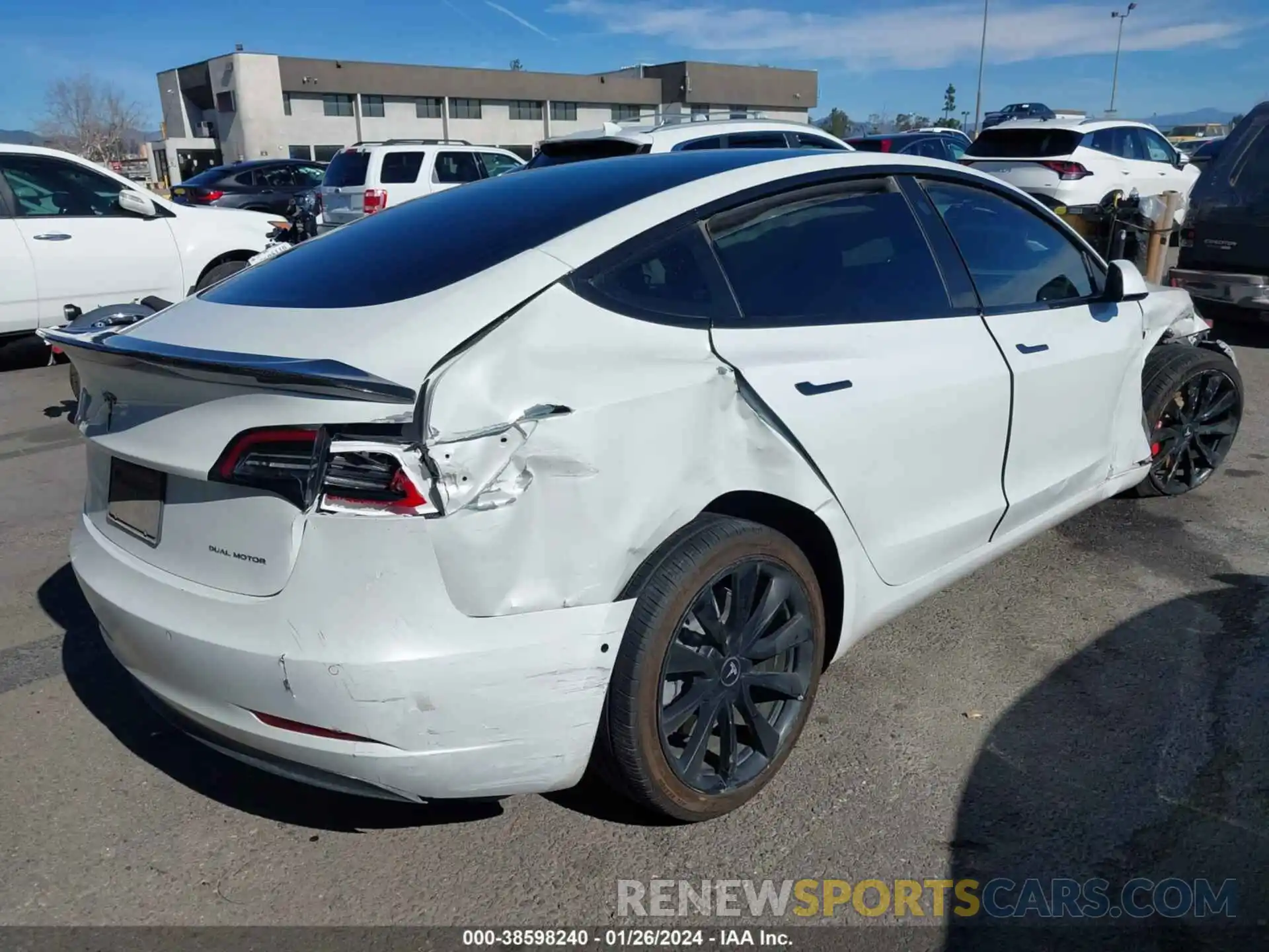 4 Photograph of a damaged car 5YJ3E1EB2LF640456 TESLA MODEL 3 2020