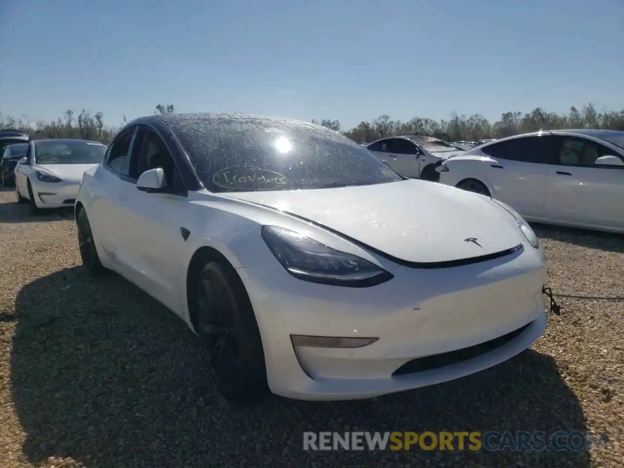 1 Photograph of a damaged car 5YJ3E1EB2LF651523 TESLA MODEL 3 2020