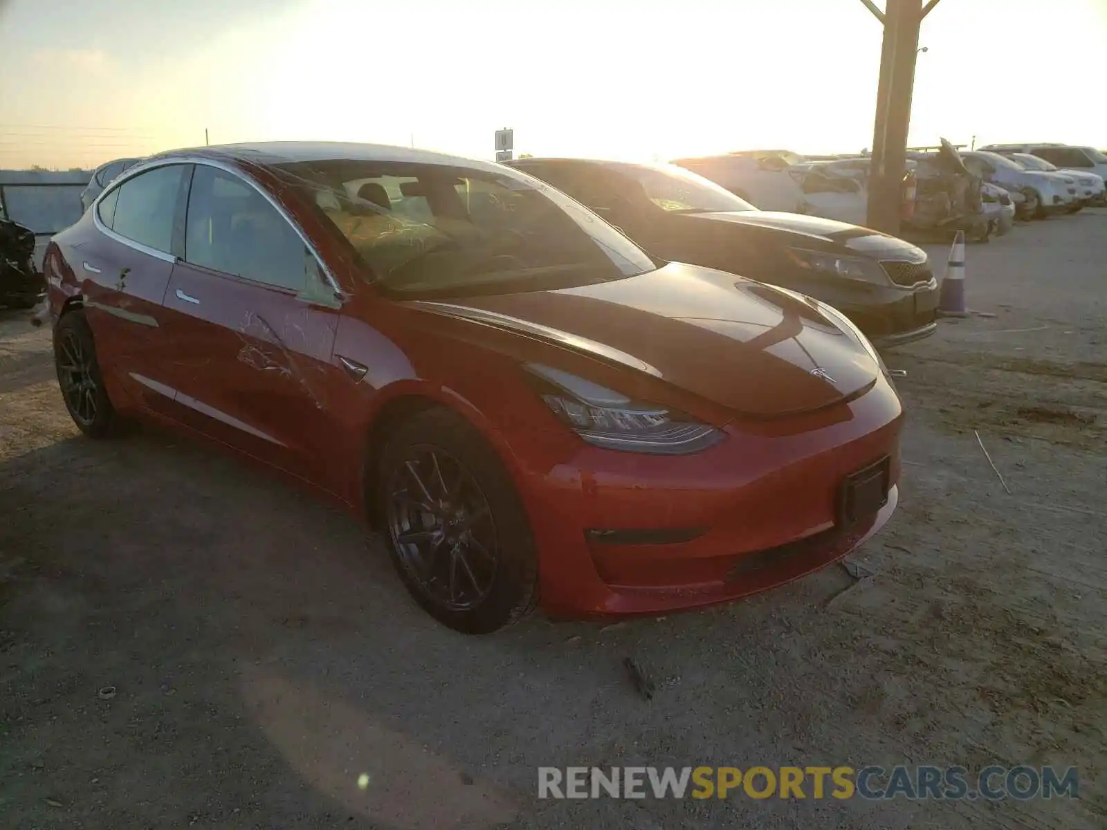 1 Photograph of a damaged car 5YJ3E1EB2LF664157 TESLA MODEL 3 2020