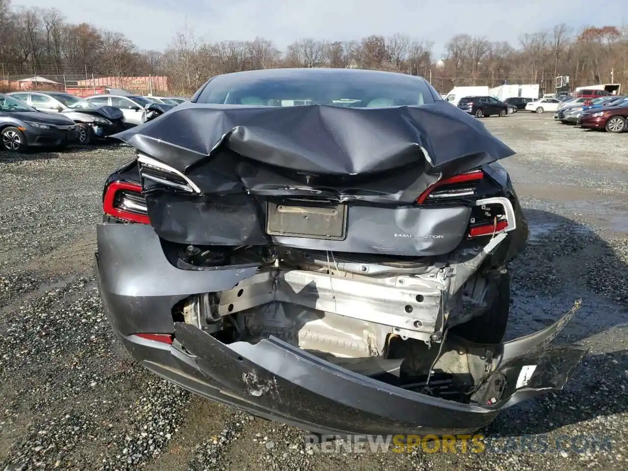 6 Photograph of a damaged car 5YJ3E1EB2LF668127 TESLA MODEL 3 2020