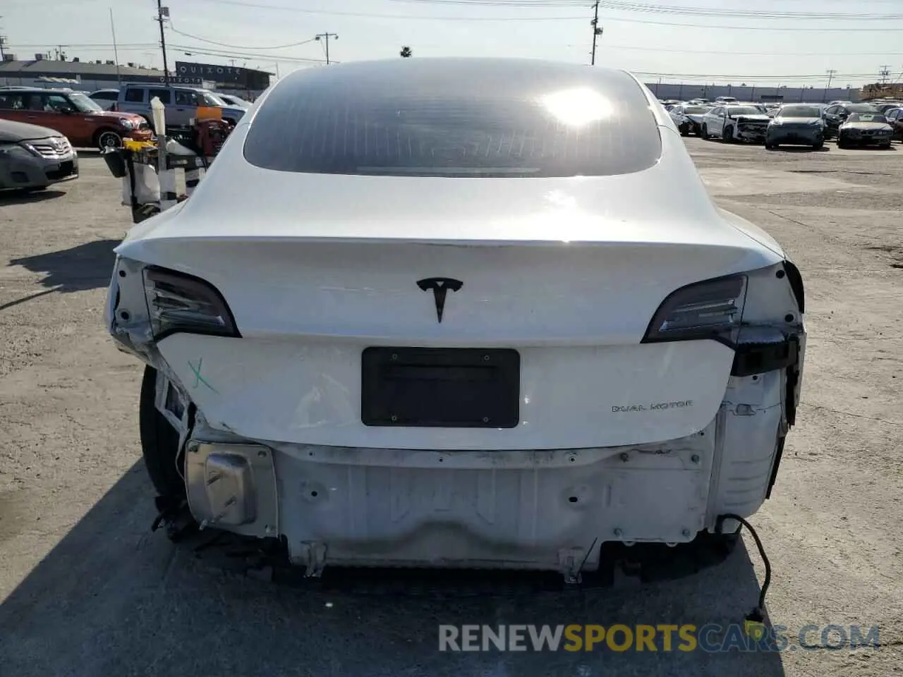 6 Photograph of a damaged car 5YJ3E1EB2LF712322 TESLA MODEL 3 2020