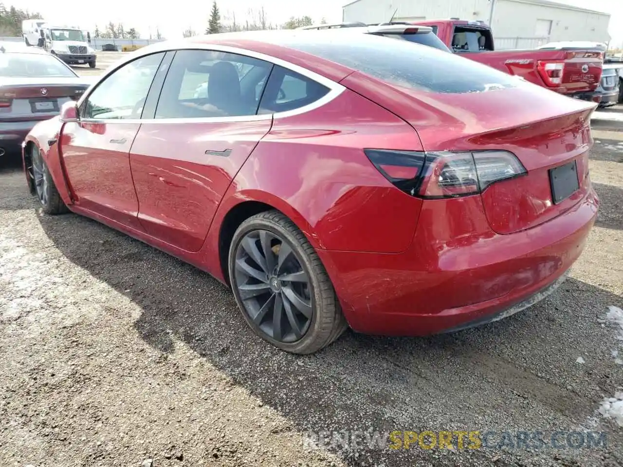 2 Photograph of a damaged car 5YJ3E1EB2LF779938 TESLA MODEL 3 2020