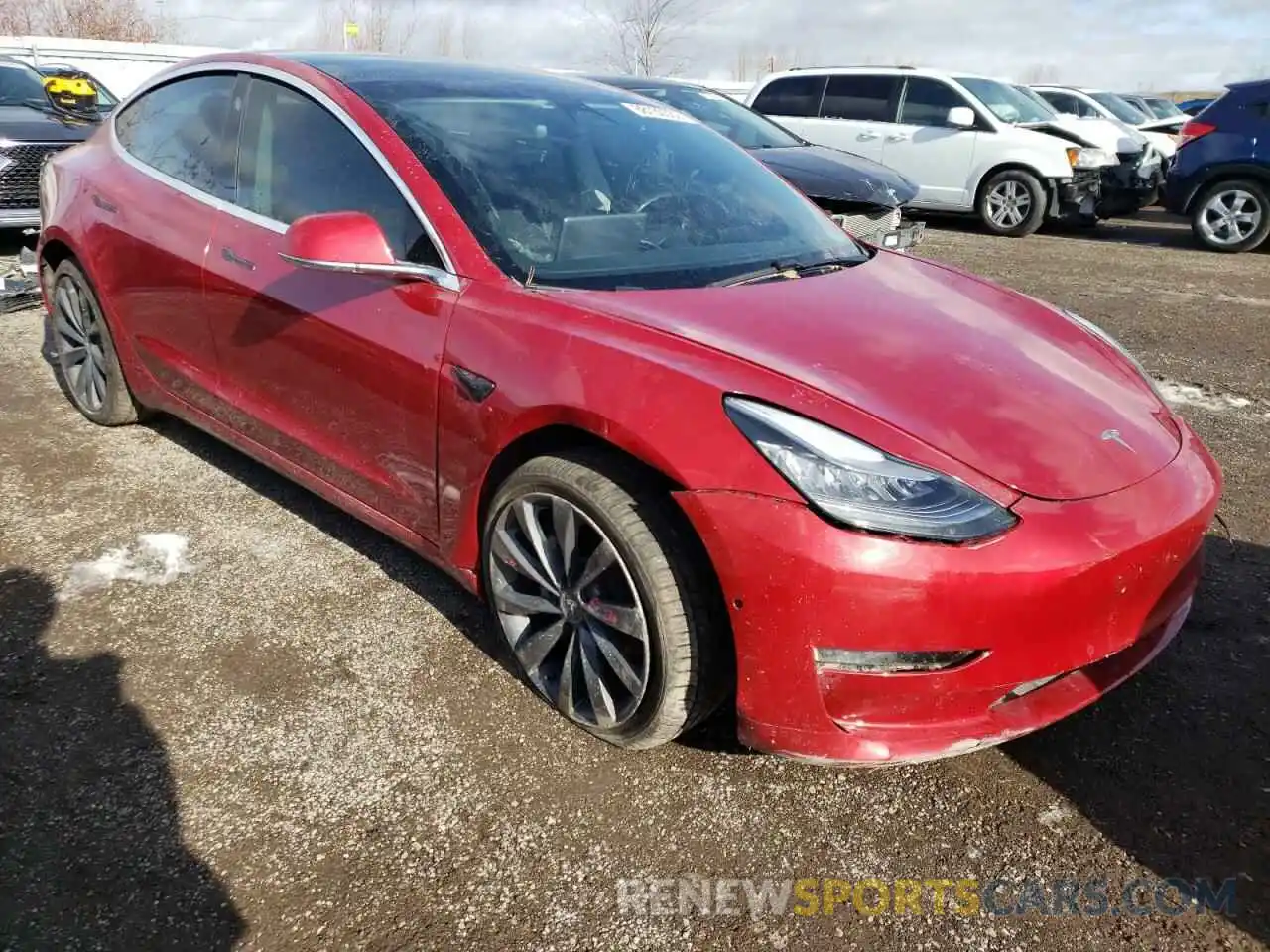 4 Photograph of a damaged car 5YJ3E1EB2LF779938 TESLA MODEL 3 2020