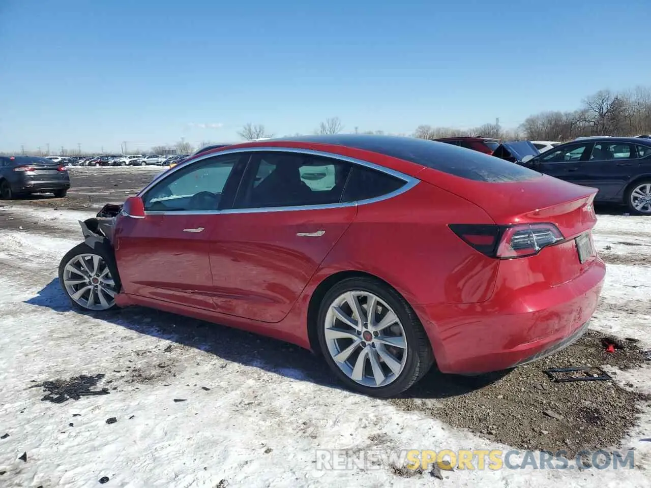 2 Photograph of a damaged car 5YJ3E1EB2LF783083 TESLA MODEL 3 2020