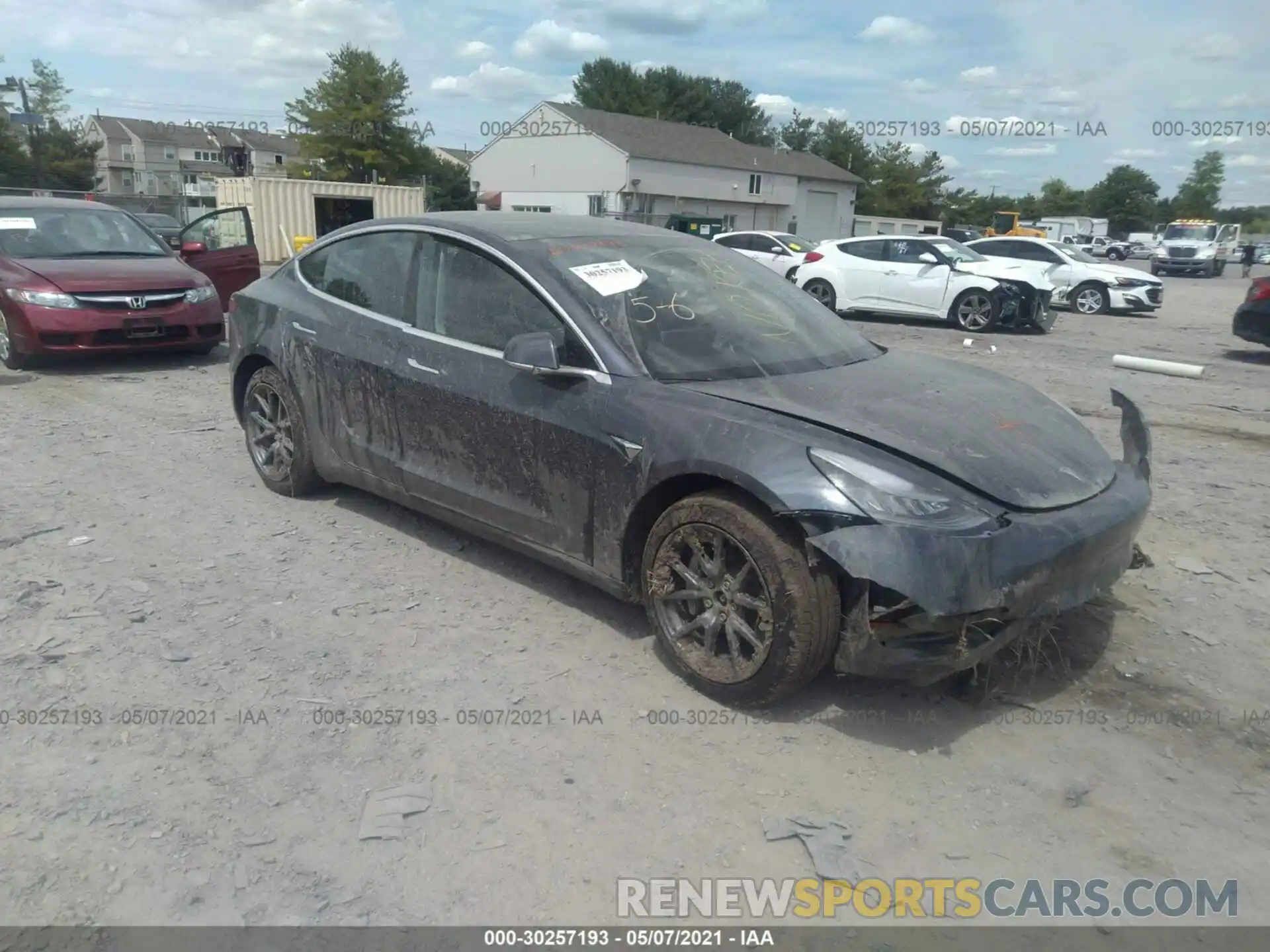 1 Photograph of a damaged car 5YJ3E1EB2LF790387 TESLA MODEL 3 2020