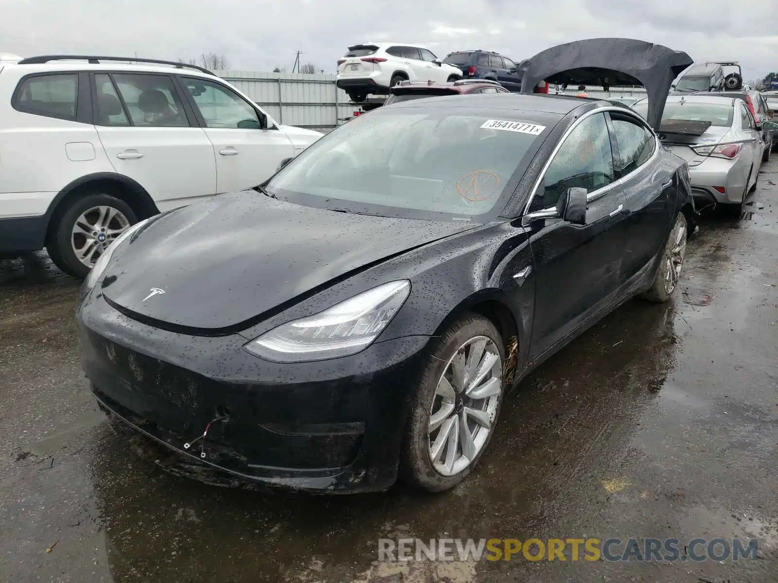 2 Photograph of a damaged car 5YJ3E1EB2LF790826 TESLA MODEL 3 2020